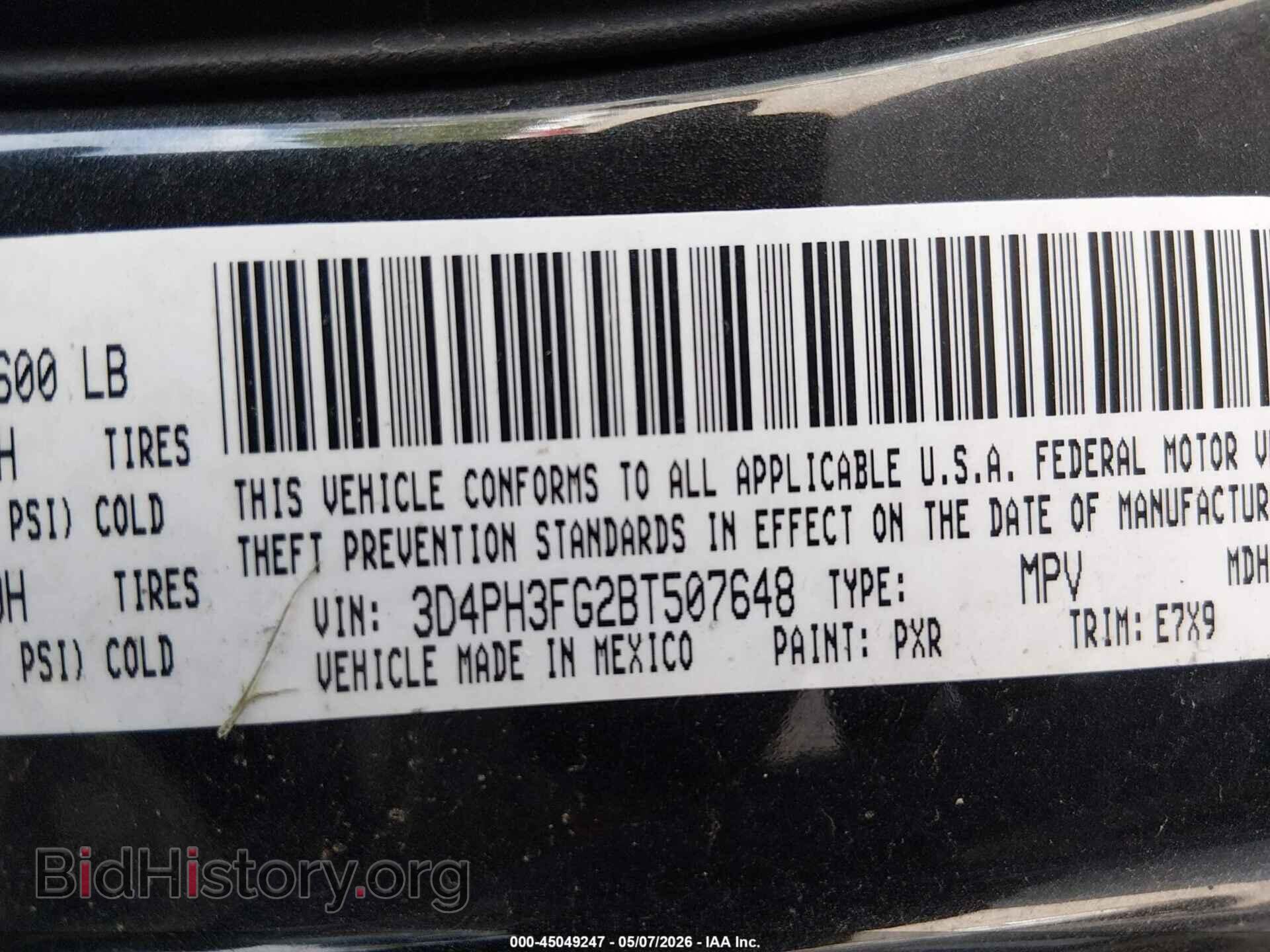2011 DODGE JOURNEY - VIN: 3D4PH3FG2BT507648 - Photo 9