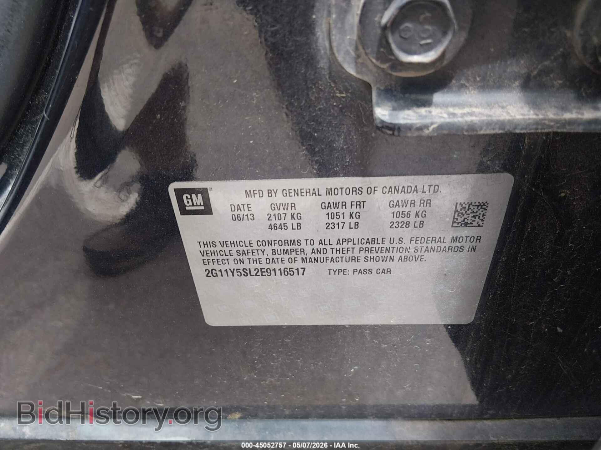 2014 CHEVROLET IMPALA - VIN: 2G11Y5SL2E9116517 - Photo 9