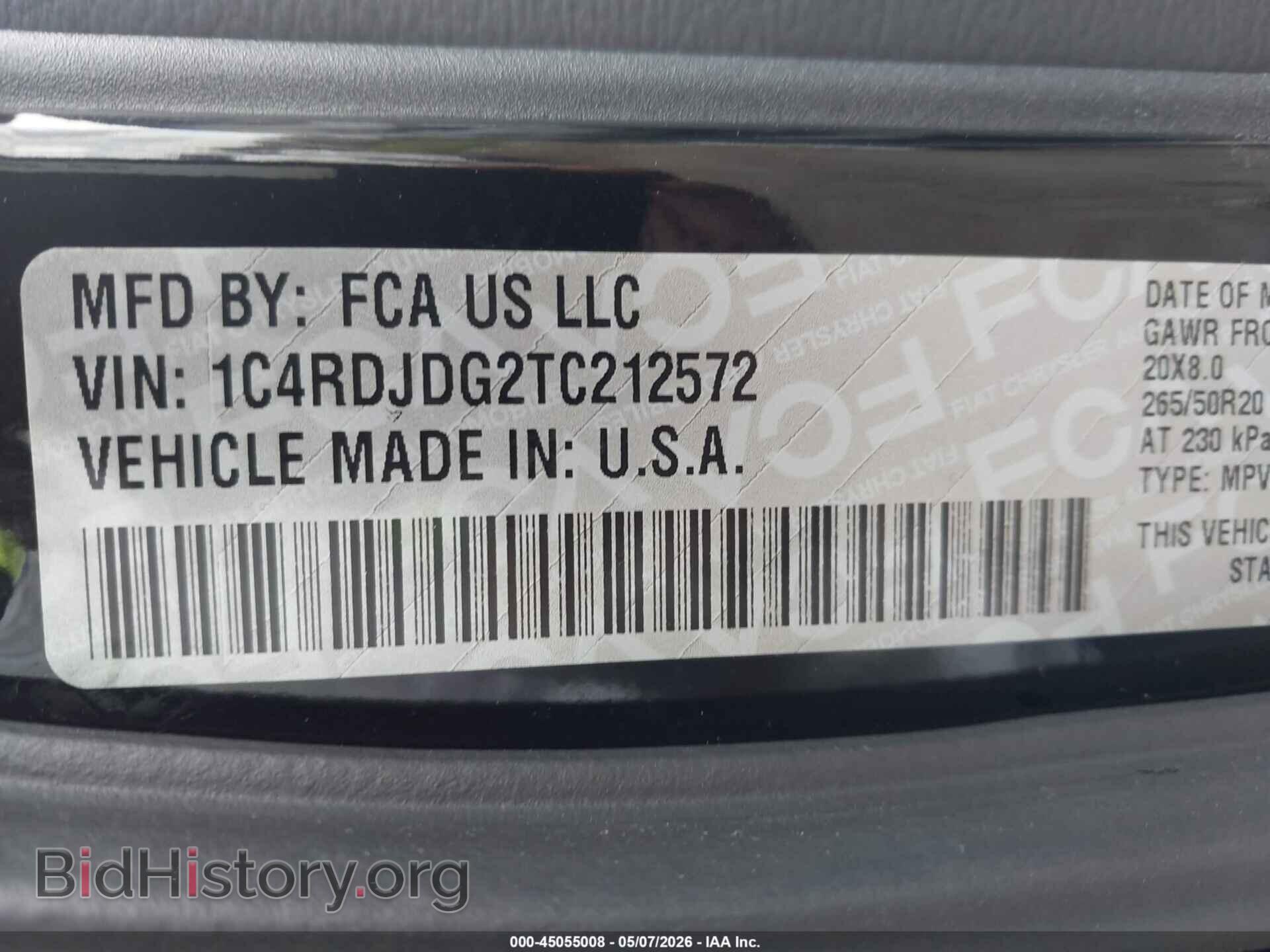 2026 DODGE DURANGO - VIN: 1C4RDJDG2TC212572 - Photo 9