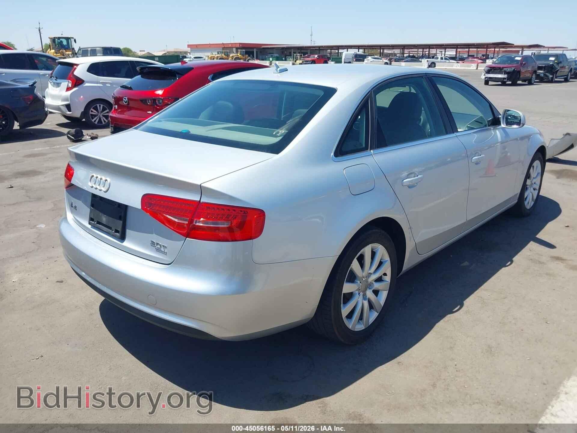 2013 AUDI A4 - VIN: WAUBFAFL3DA161244 - Photo 4