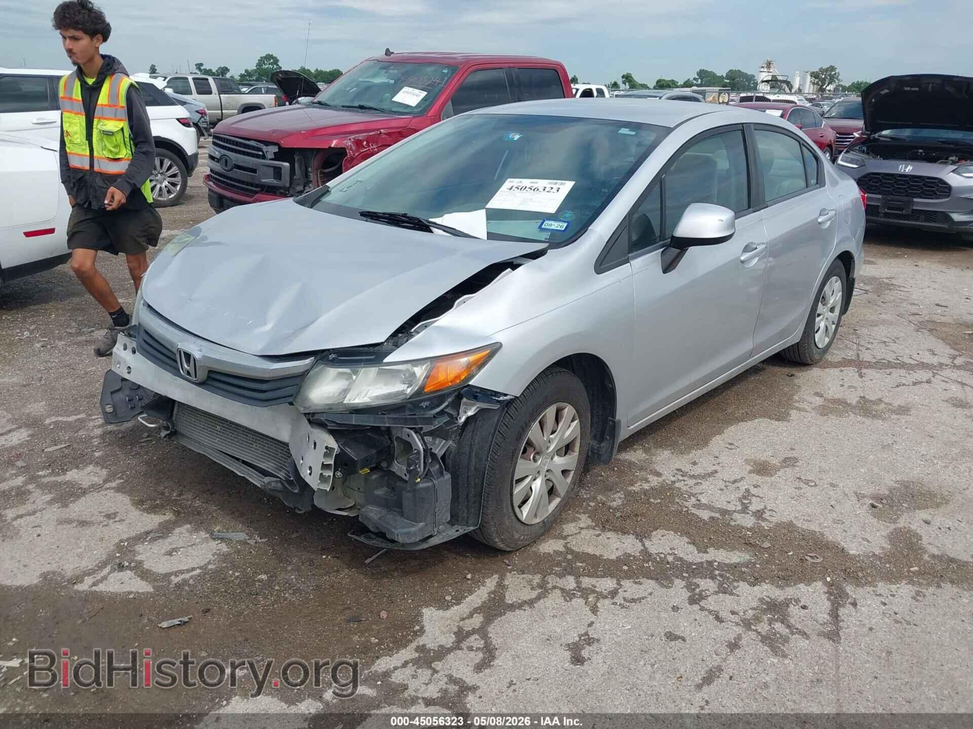2012 HONDA CIVIC - VIN: 2HGFB2F52CH563281 - Фото 2