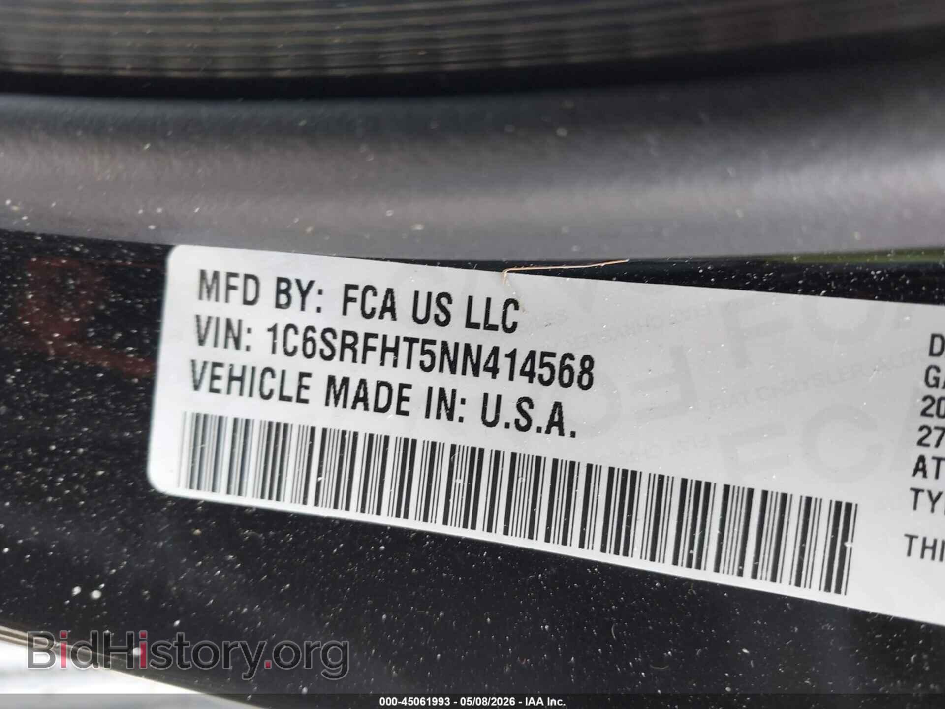 2022 RAM 1500 - VIN: 1C6SRFHT5NN414568 - Фото 9