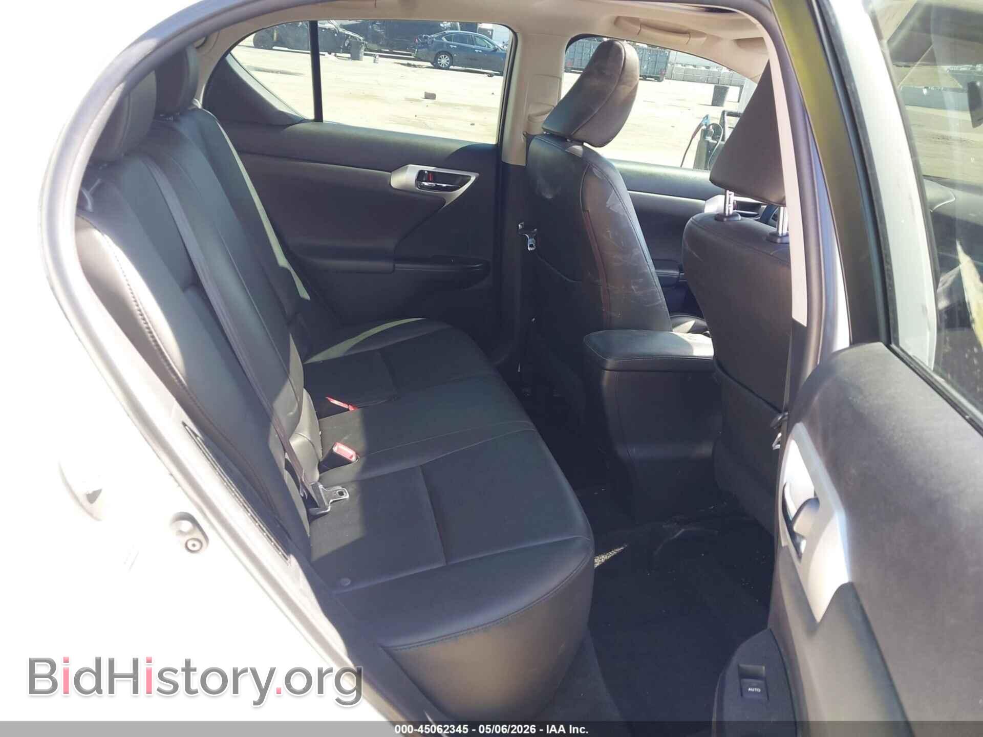 2013 LEXUS CT 200H - VIN: JTHKD5BH8D2166594 - Фото 8