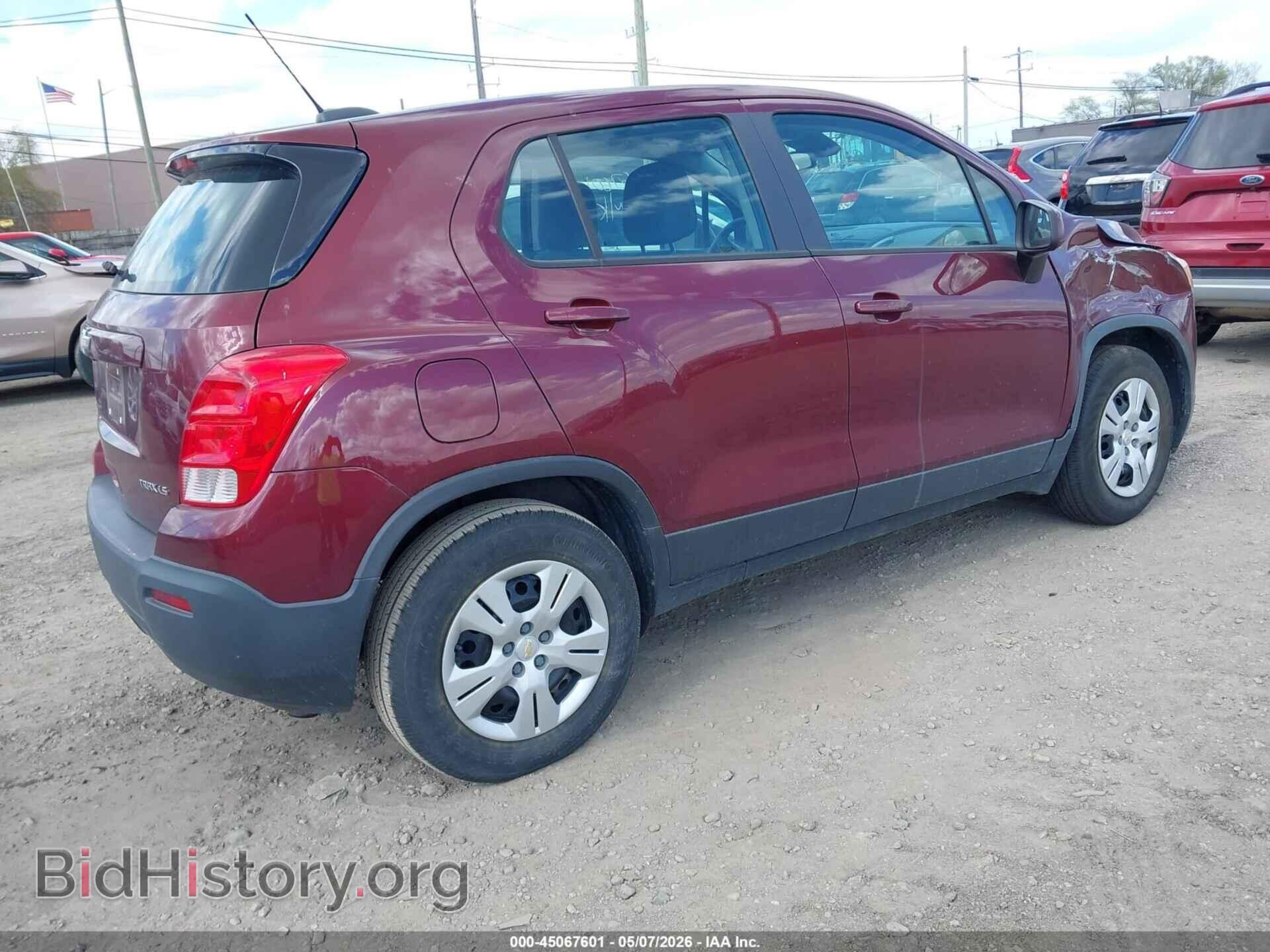 2016 CHEVROLET TRAX - VIN: 3GNCJKSB6GL217061 - Фото 4