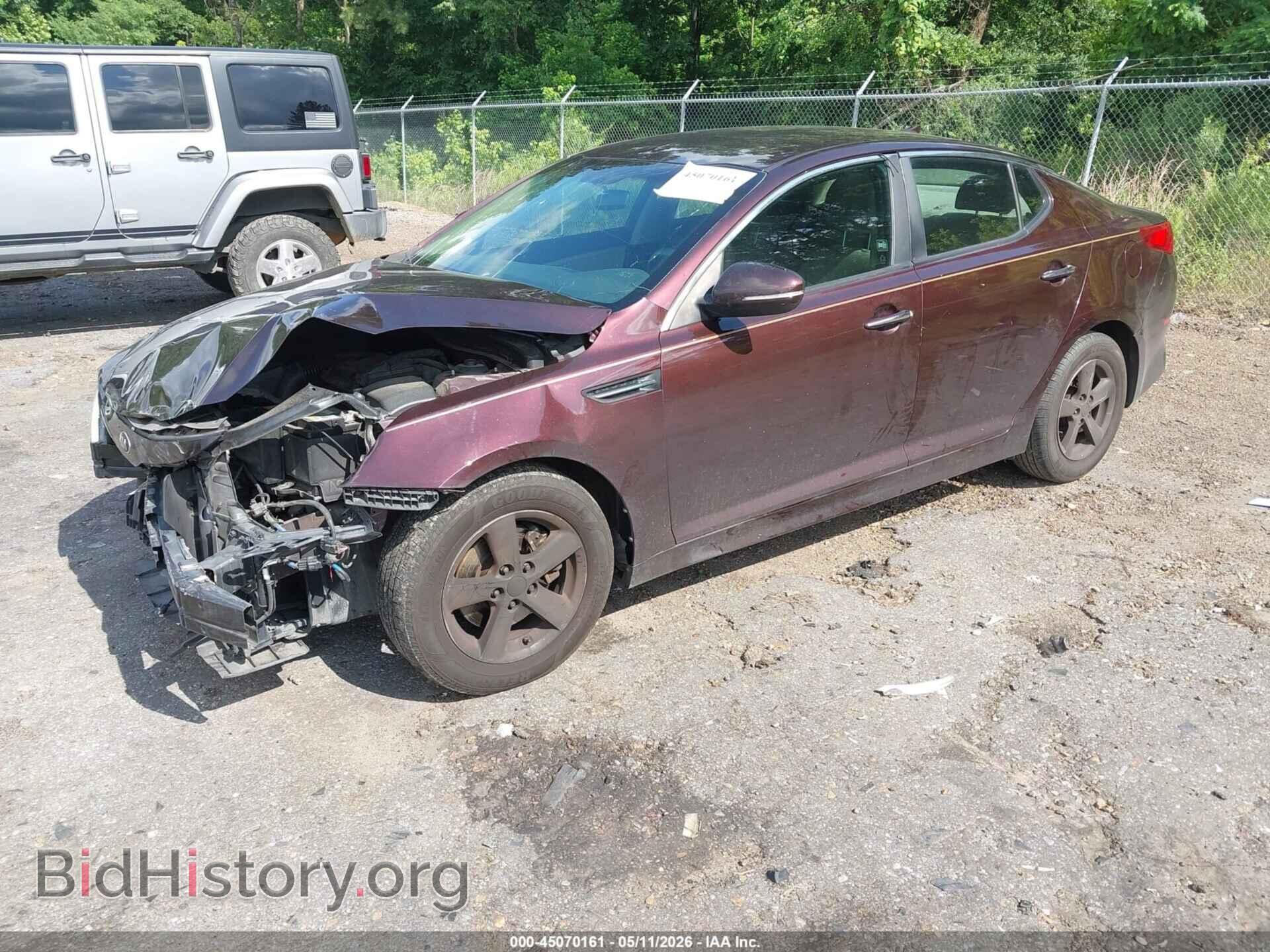 2015 KIA OPTIMA - VIN: 5XXGM4A75FG462552 - Фото 2