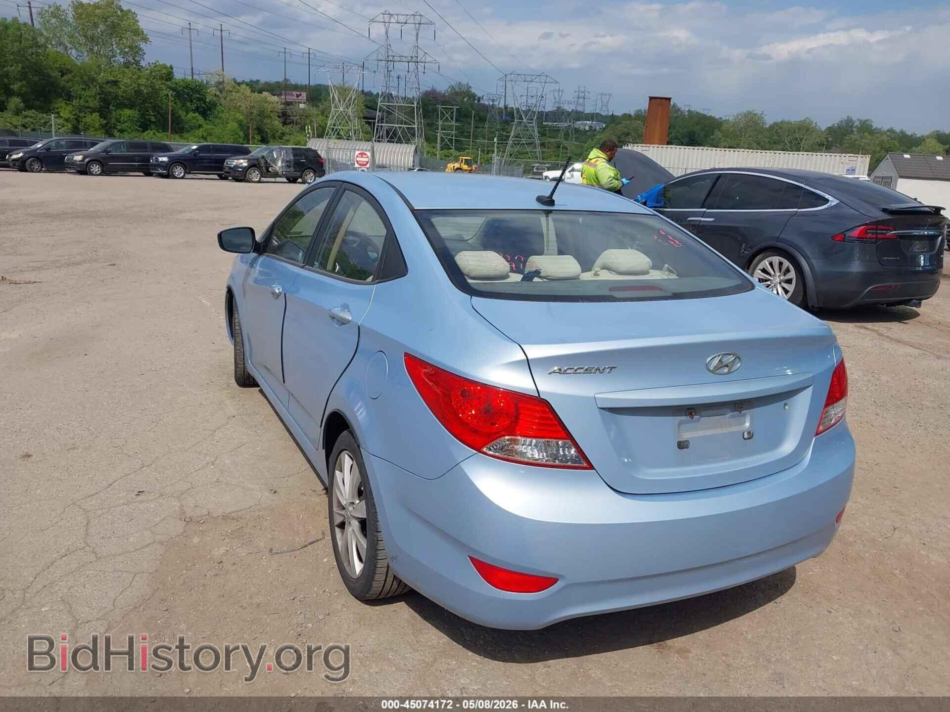 2012 HYUNDAI ACCENT - VIN: KMHCU4AEXCU170197 - Фото 3