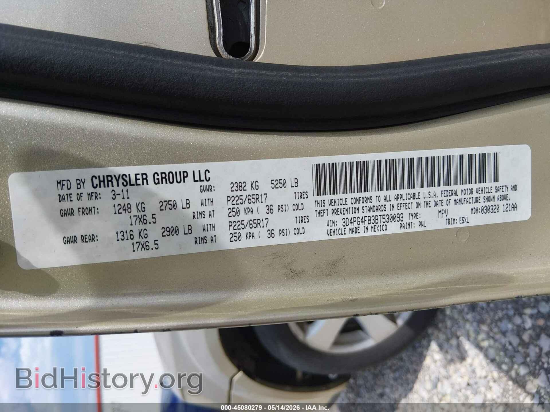 2011 DODGE JOURNEY - VIN: 3D4PG4FB3BT530093 - Photo 9