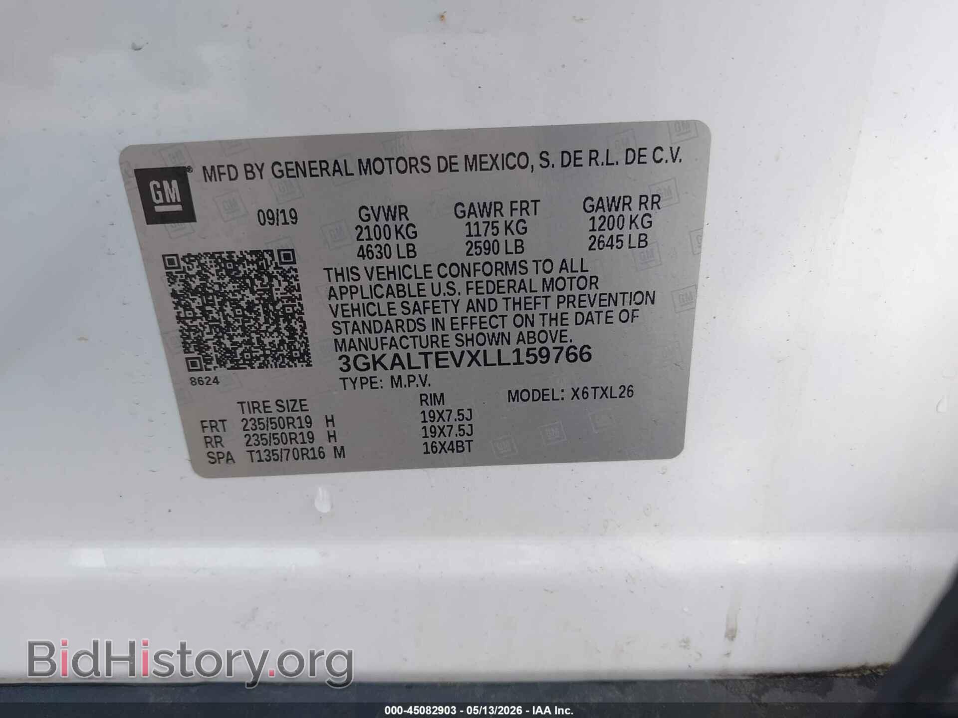 2020 GMC TERRAIN - VIN: 3GKALTEVXLL159766 - Photo 9