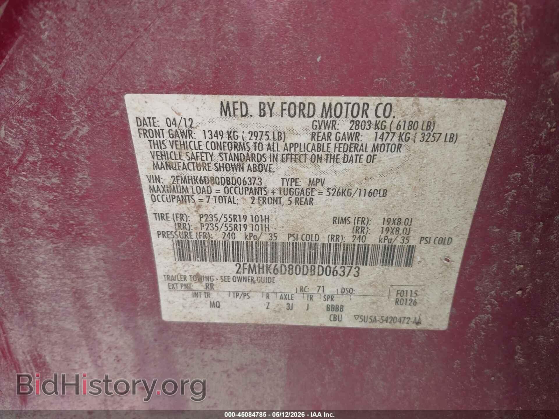 2013 FORD FLEX - VIN: 2FMHK6D80DBD06373 - Photo 9
