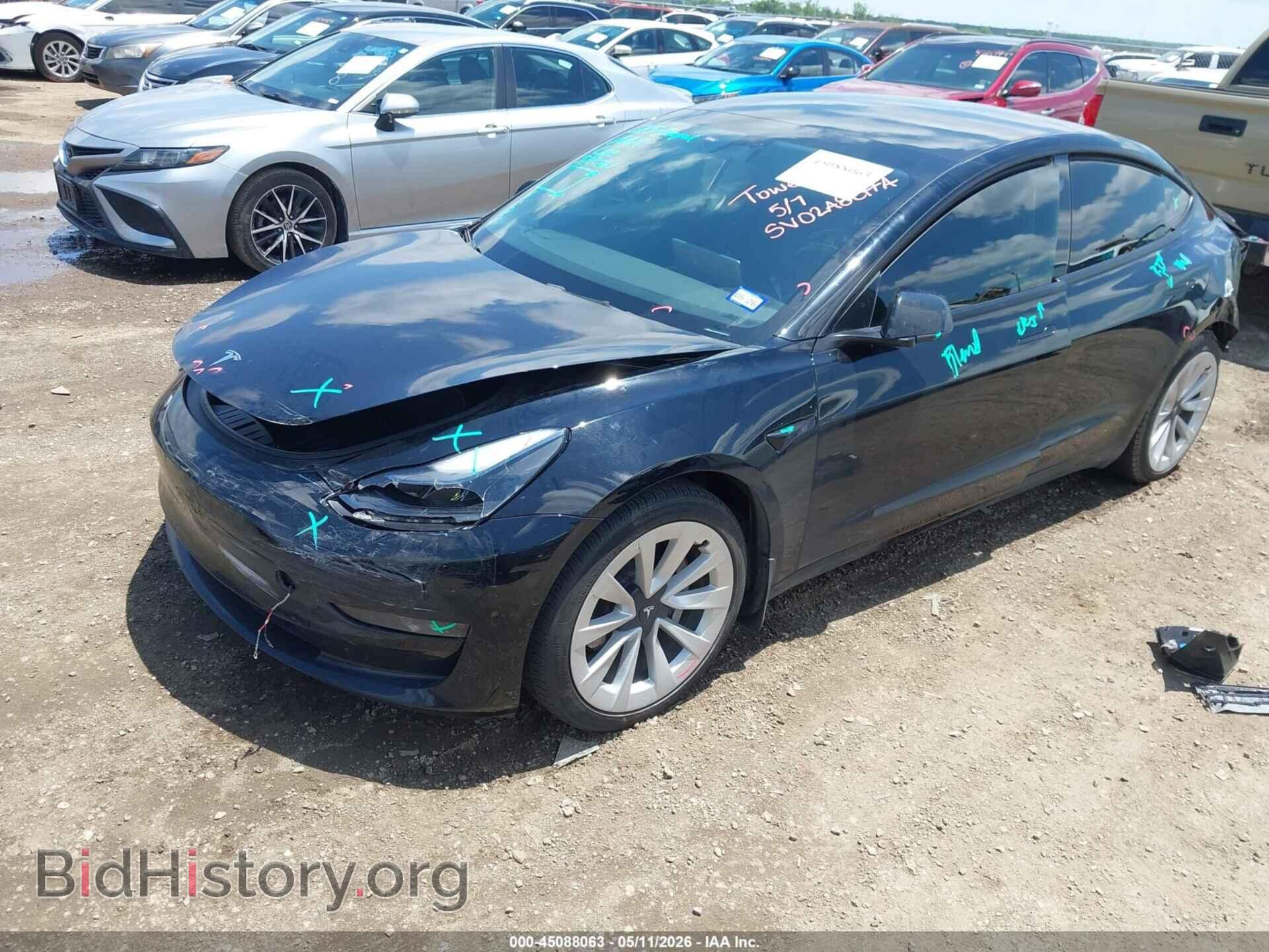 2022 TESLA MODEL 3 - VIN: 5YJ3E1EB7NF248771 - Фото 2