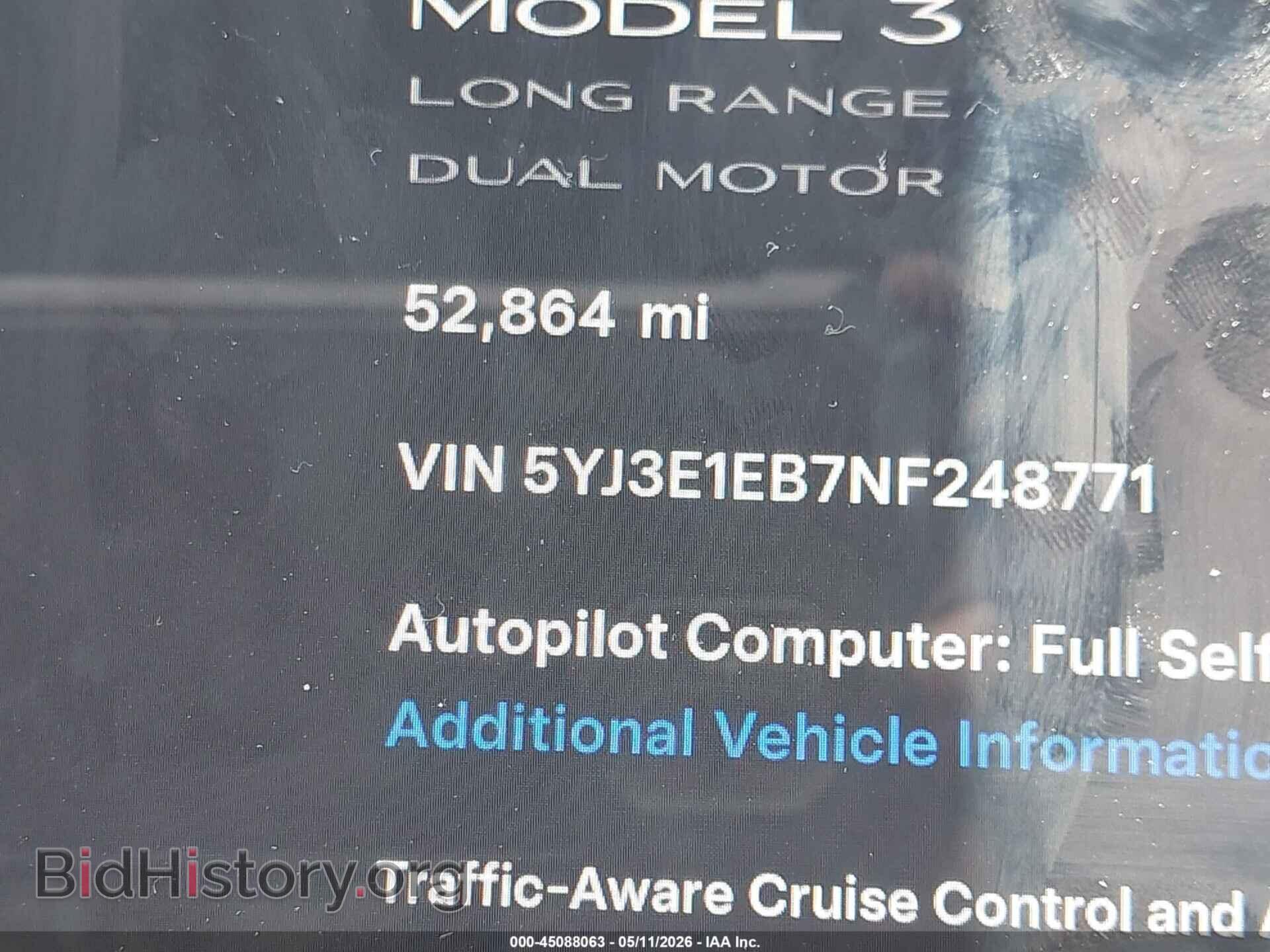 2022 TESLA MODEL 3 - VIN: 5YJ3E1EB7NF248771 - Фото 15