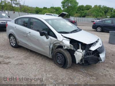 2013 Kia RIO LX, silver — VIN KNADM4A36D6178324, IAAI