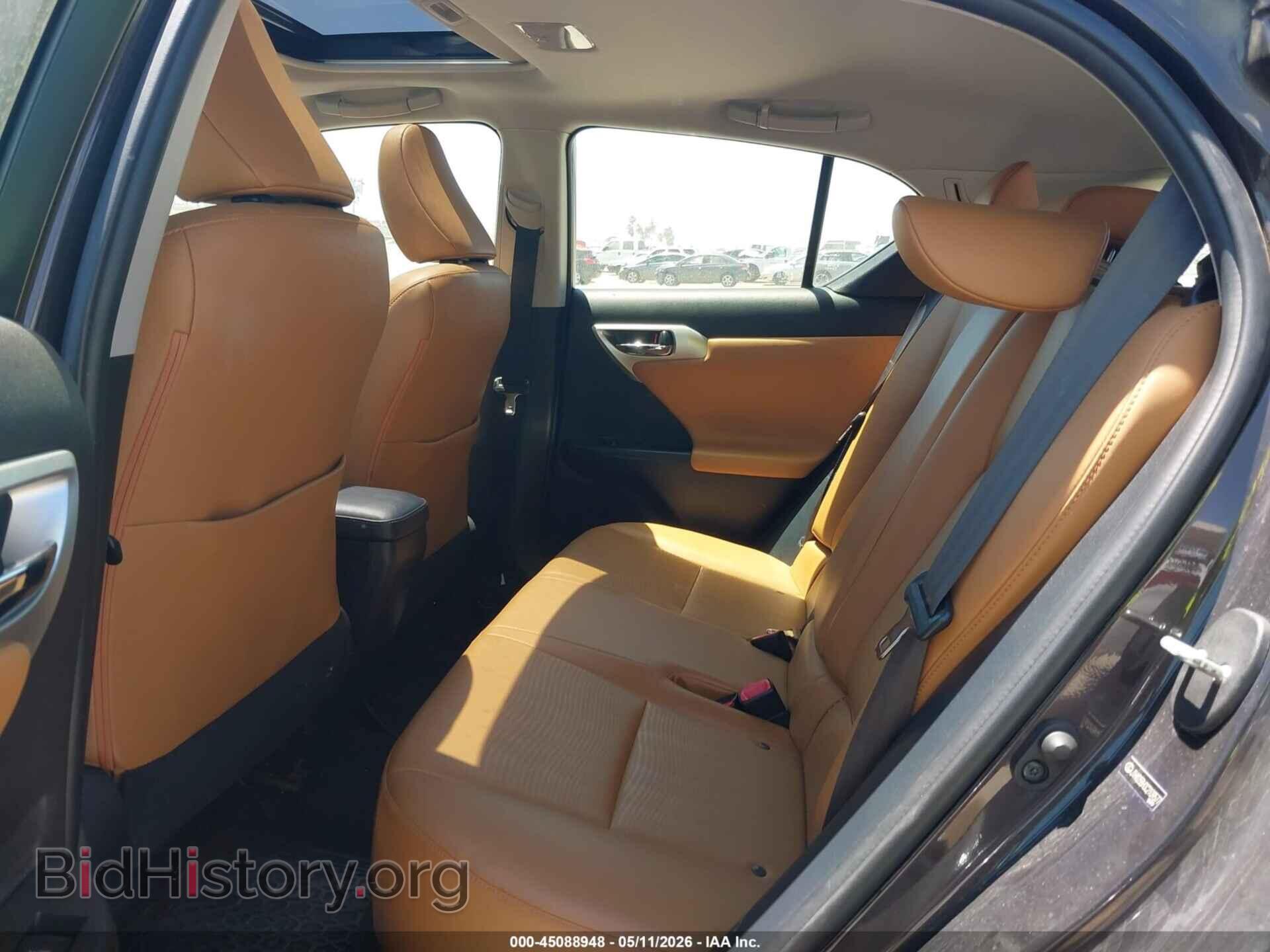 2012 LEXUS CT 200H - VIN: JTHKD5BH0C2109577 - Фото 8
