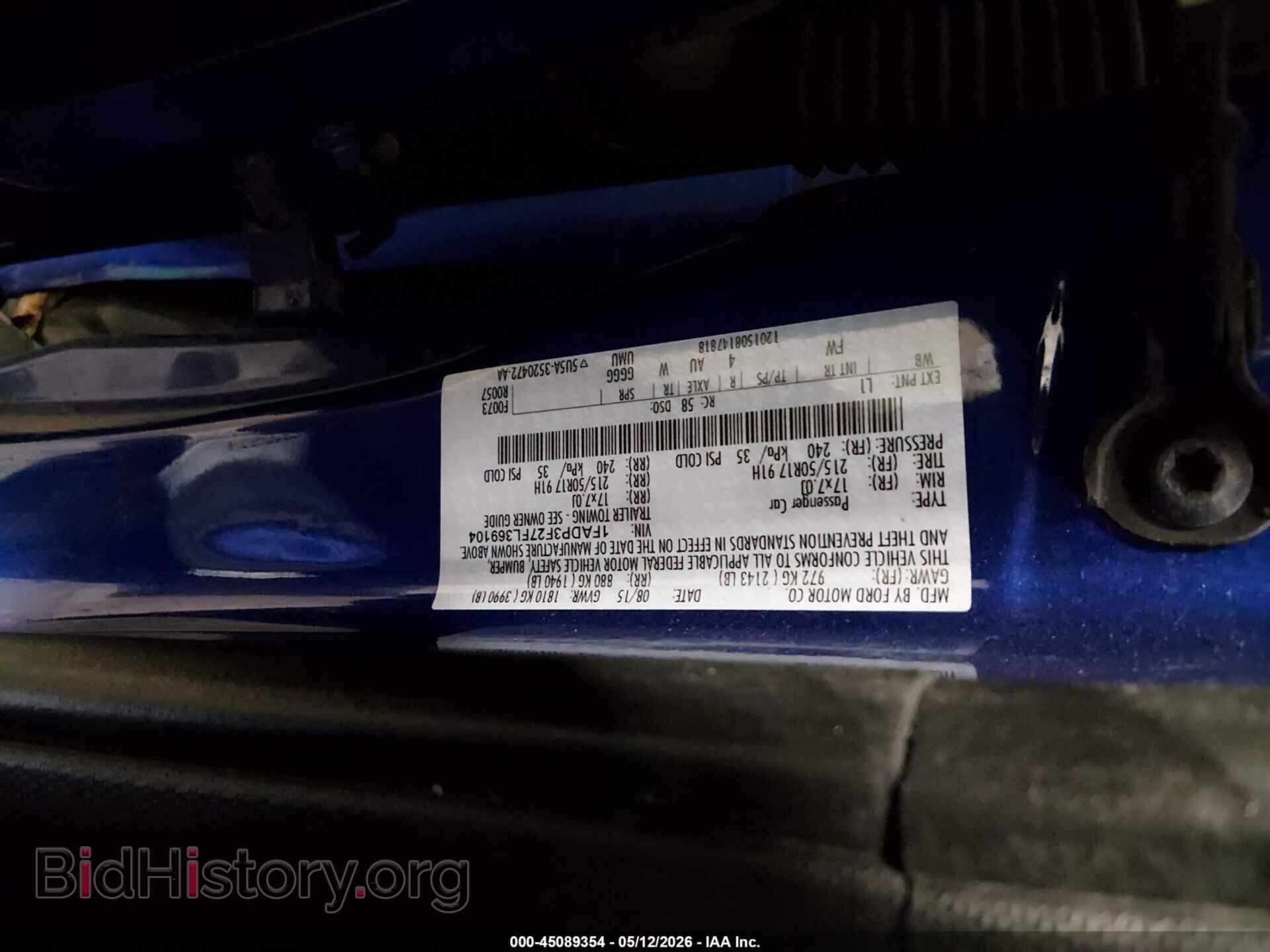 2015 FORD FOCUS - VIN: 1FADP3F27FL369104 - Фото 9