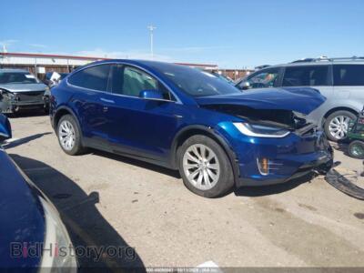 2017 Tesla MODEL X 100d/75d/90d, синий — VIN 5YJXCBE26HF048269, IAAI