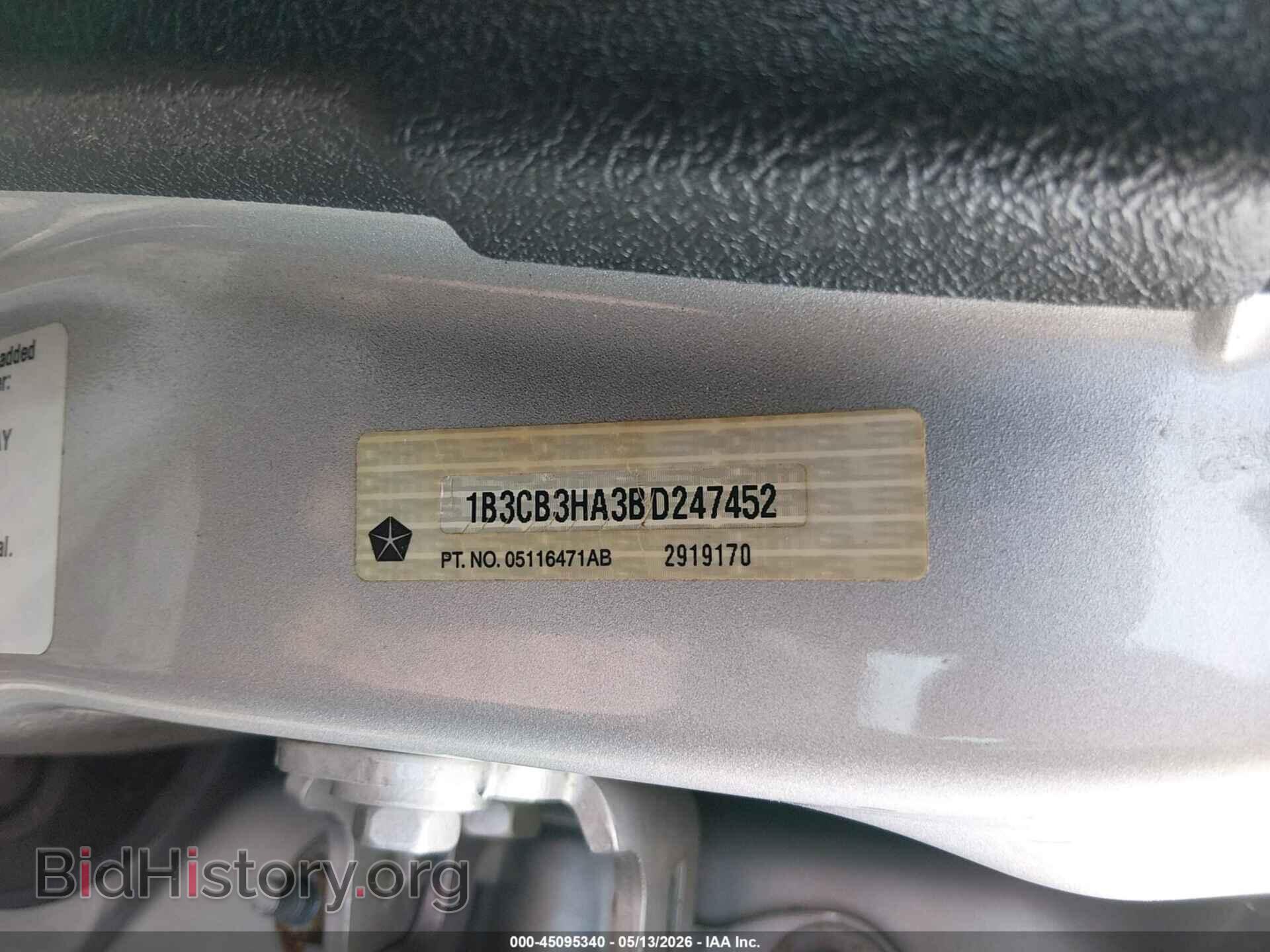 2011 DODGE CALIBER - VIN: 1B3CB3HA3BD247452 - Фото 9