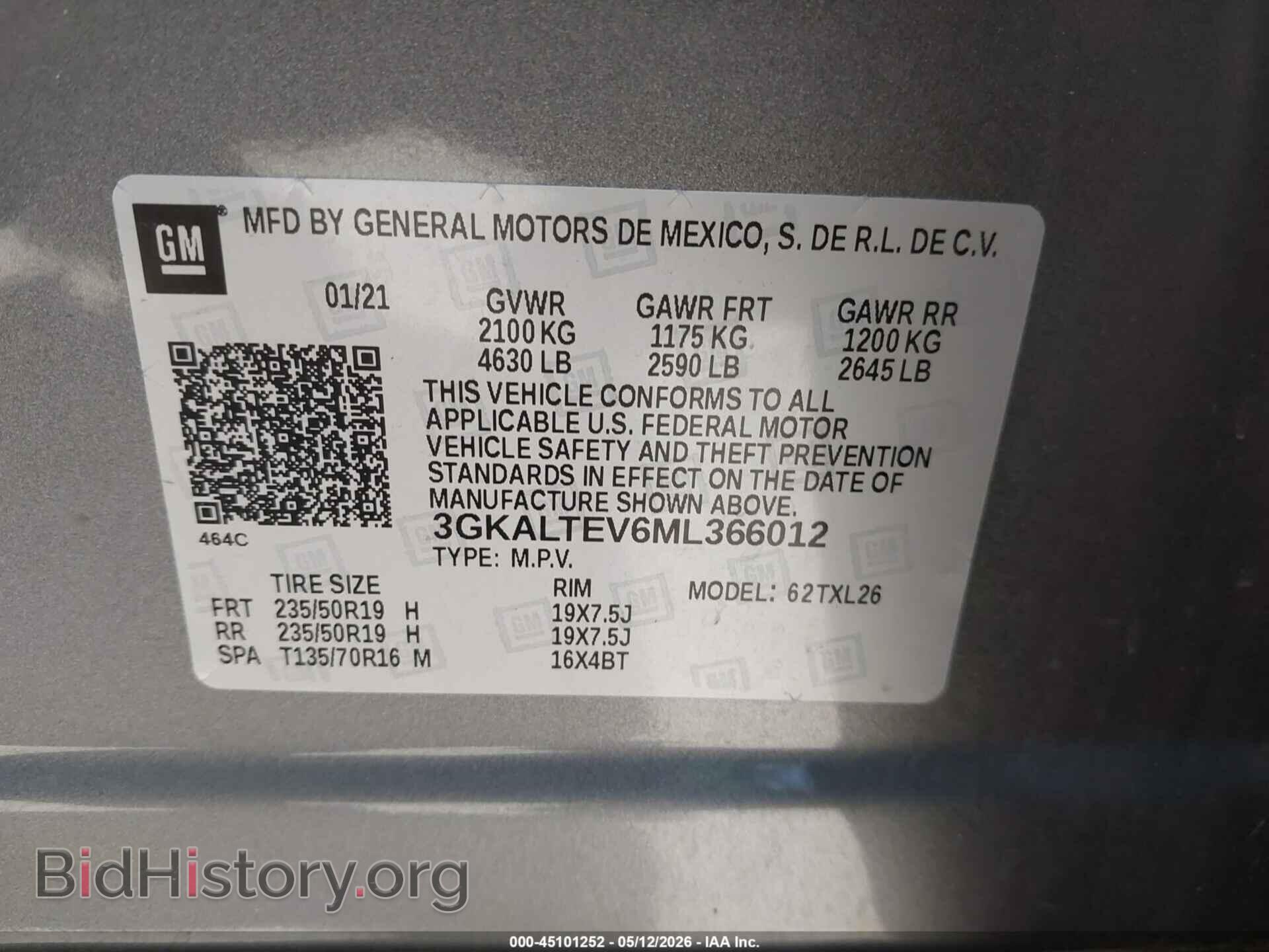 2021 GMC TERRAIN - VIN: 3GKALTEV6ML366012 - Фото 9