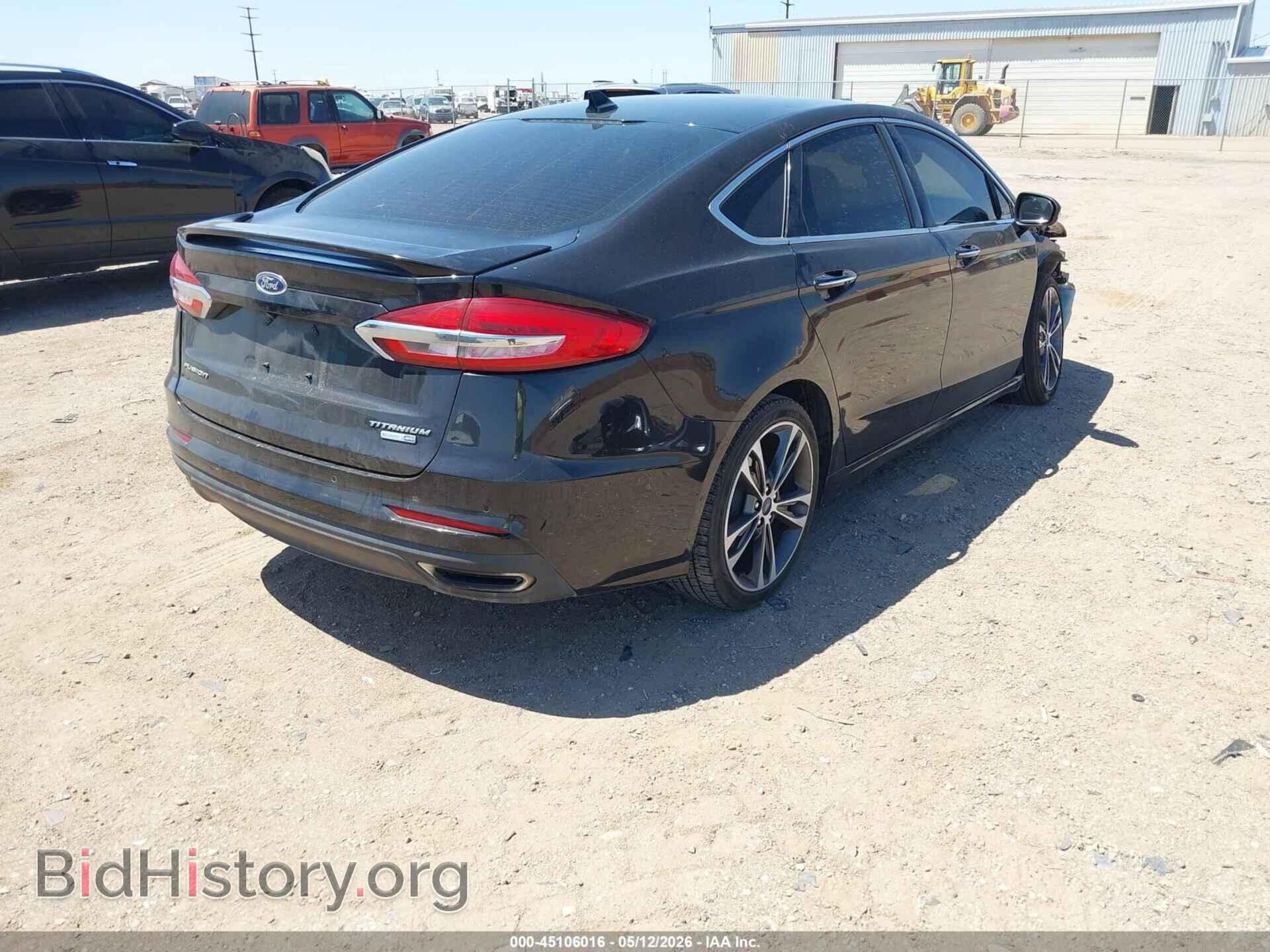 2019 FORD FUSION - VIN: 3FA6P0D98KR121706 - Фото 4
