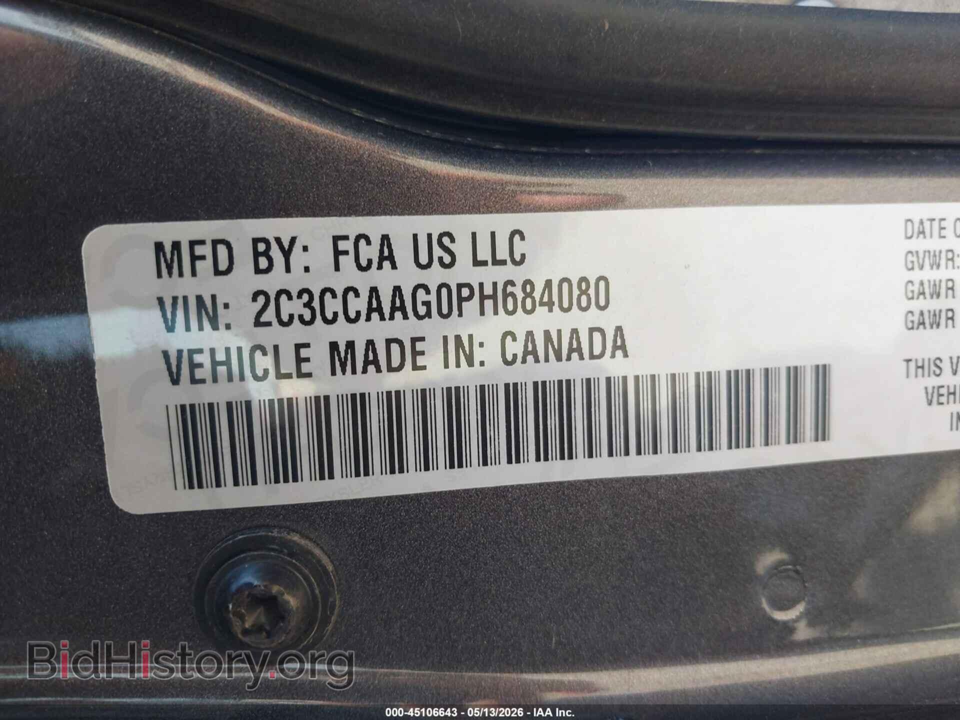 2023 CHRYSLER 300 - VIN: 2C3CCAAG0PH684080 - Фото 9