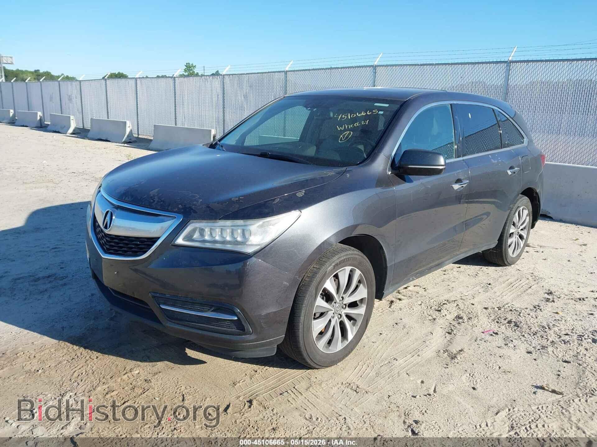 2014 ACURA MDX - VIN: 5FRYD4H41EB036082 - Photo 2