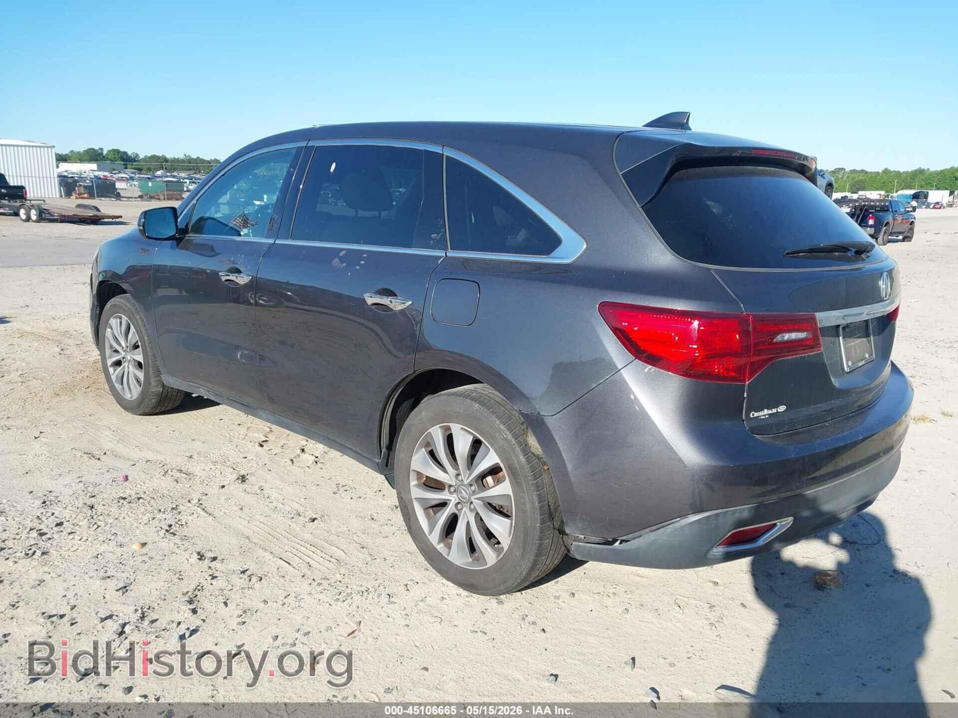 2014 ACURA MDX - VIN: 5FRYD4H41EB036082 - Photo 3