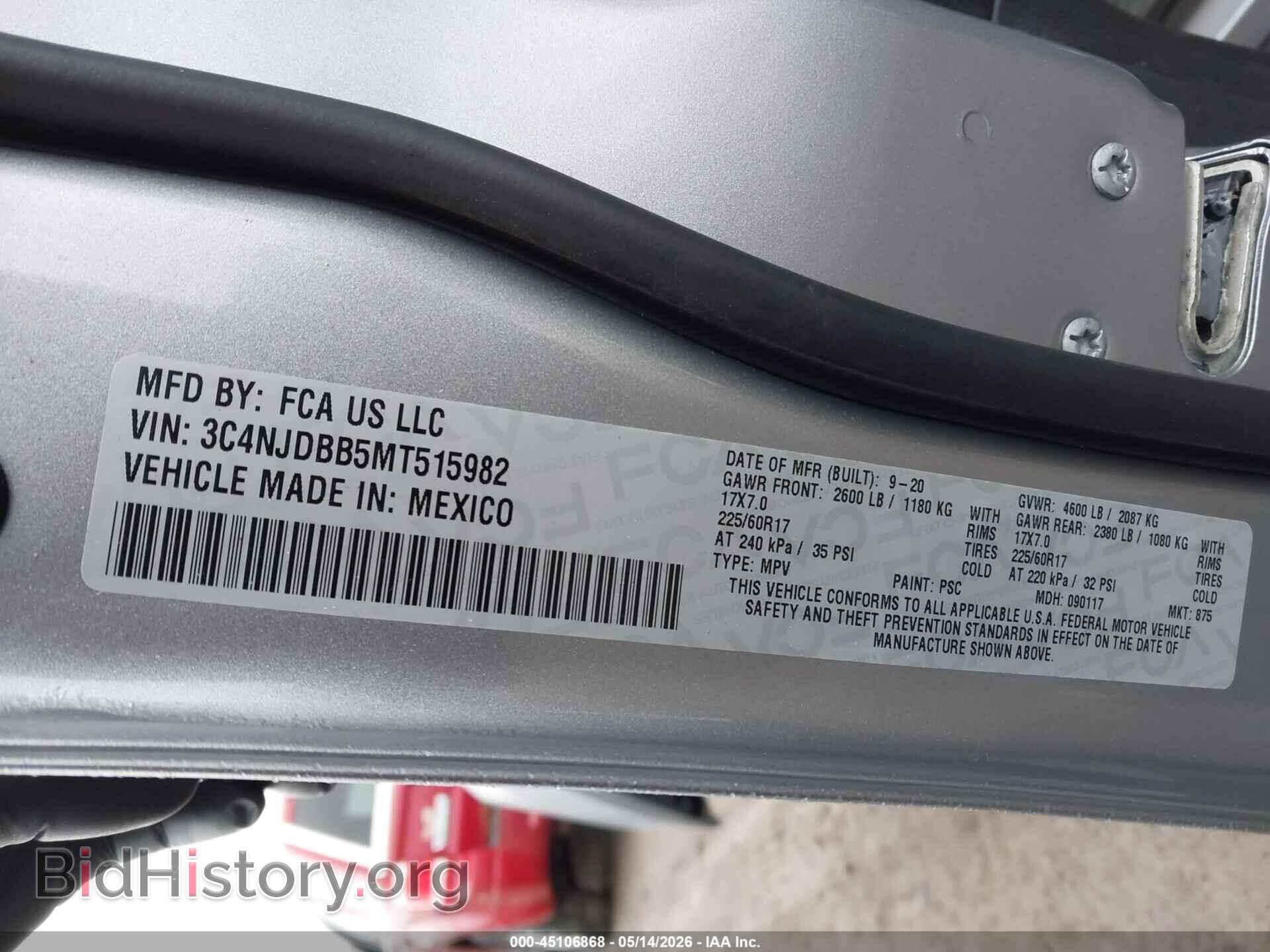 2021 JEEP COMPASS - VIN: 3C4NJDBB5MT515982 - Photo 9