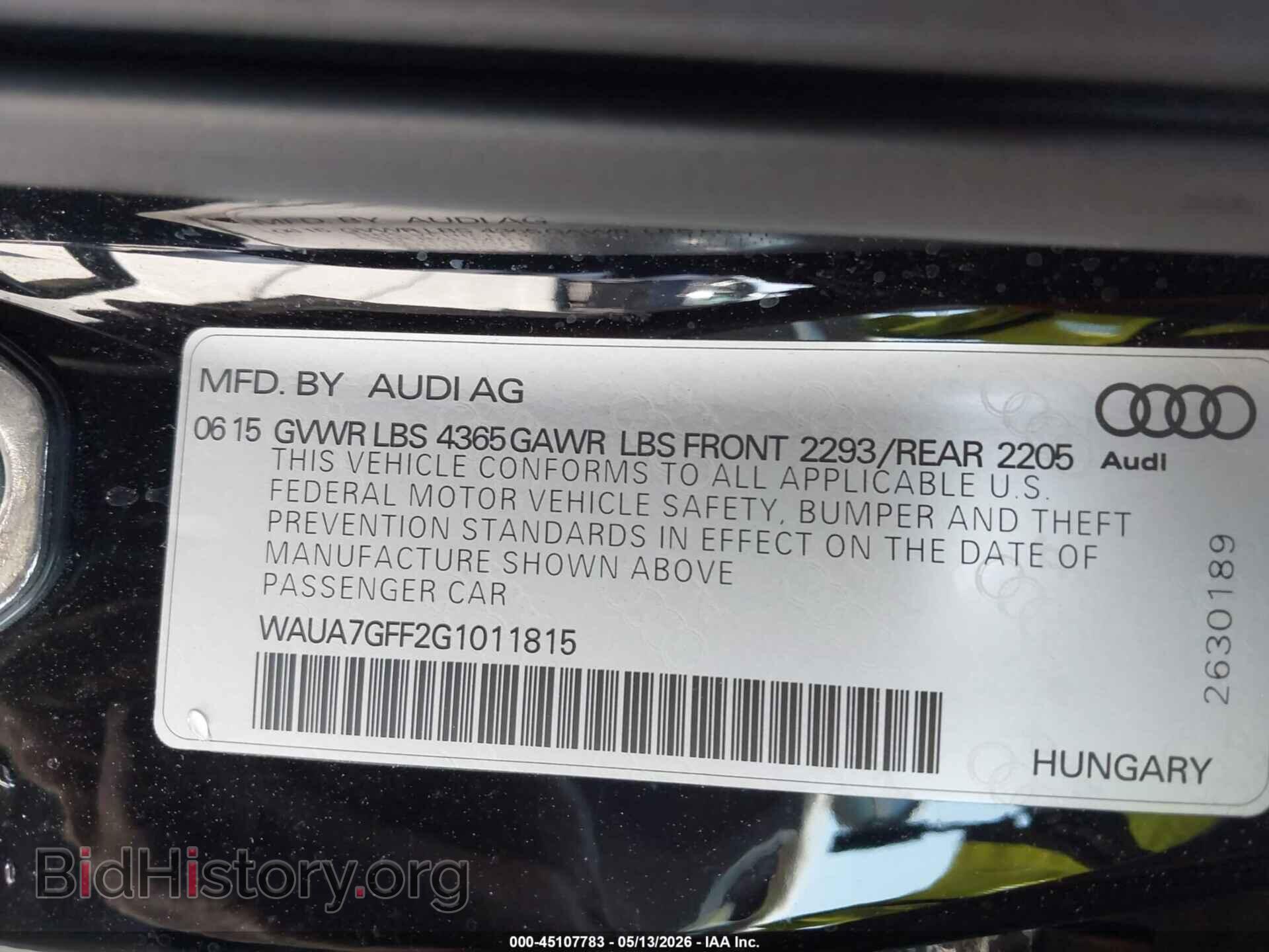2016 AUDI A3 - VIN: WAUA7GFF2G1011815 - Photo 9