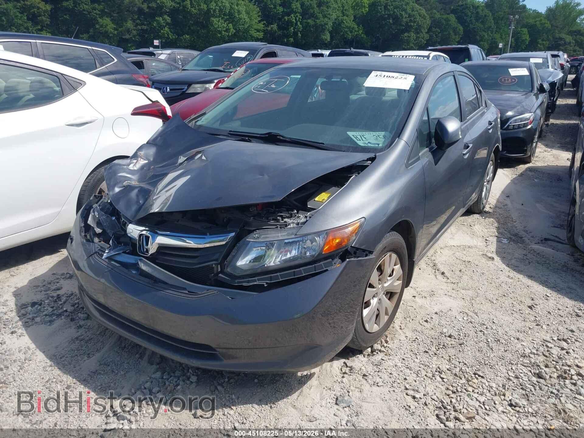 2012 HONDA CIVIC - VIN: 19XFB2F55CE020663 - Фото 2