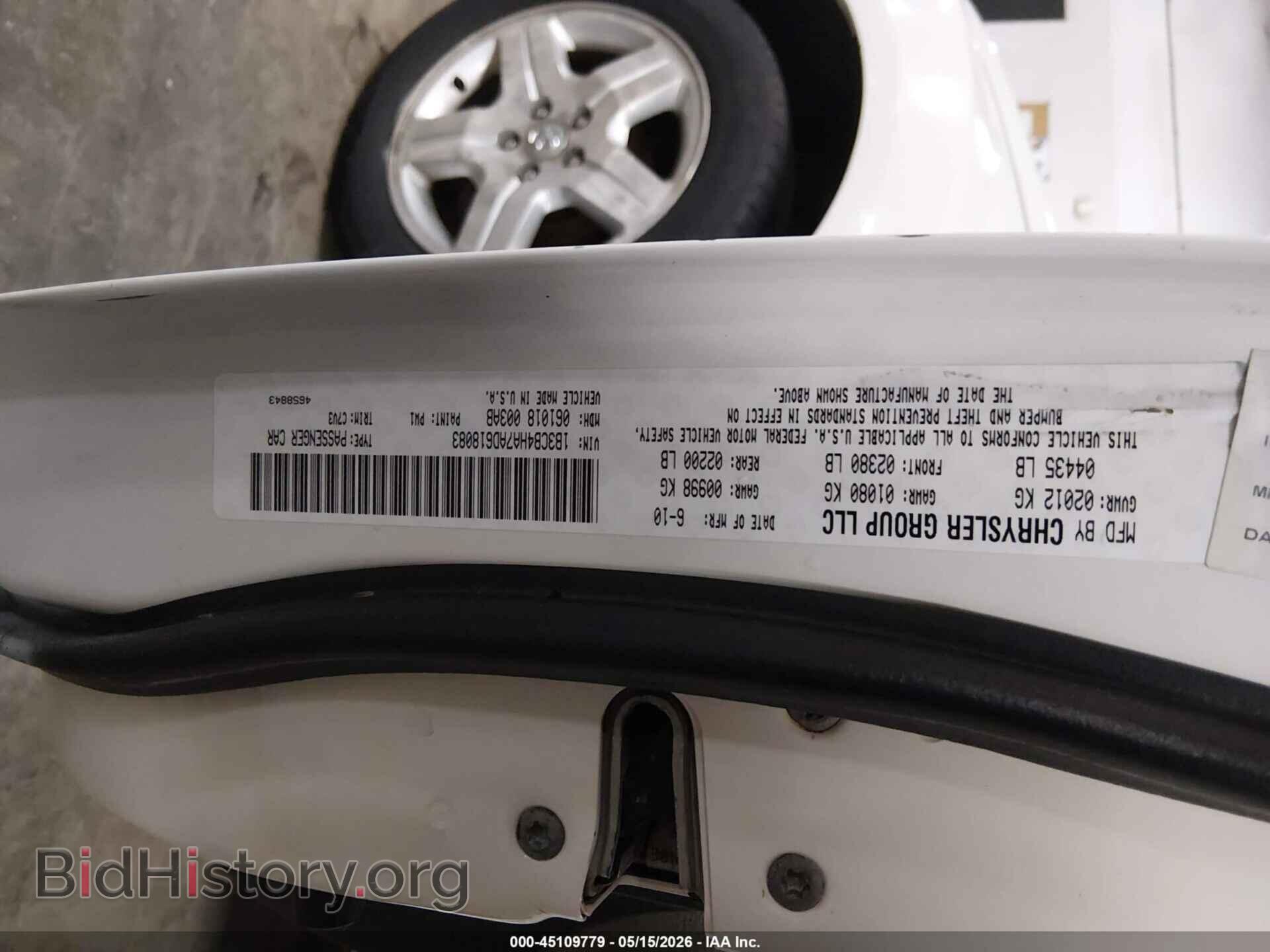 2010 DODGE CALIBER - VIN: 1B3CB4HA7AD618083 - Фото 9