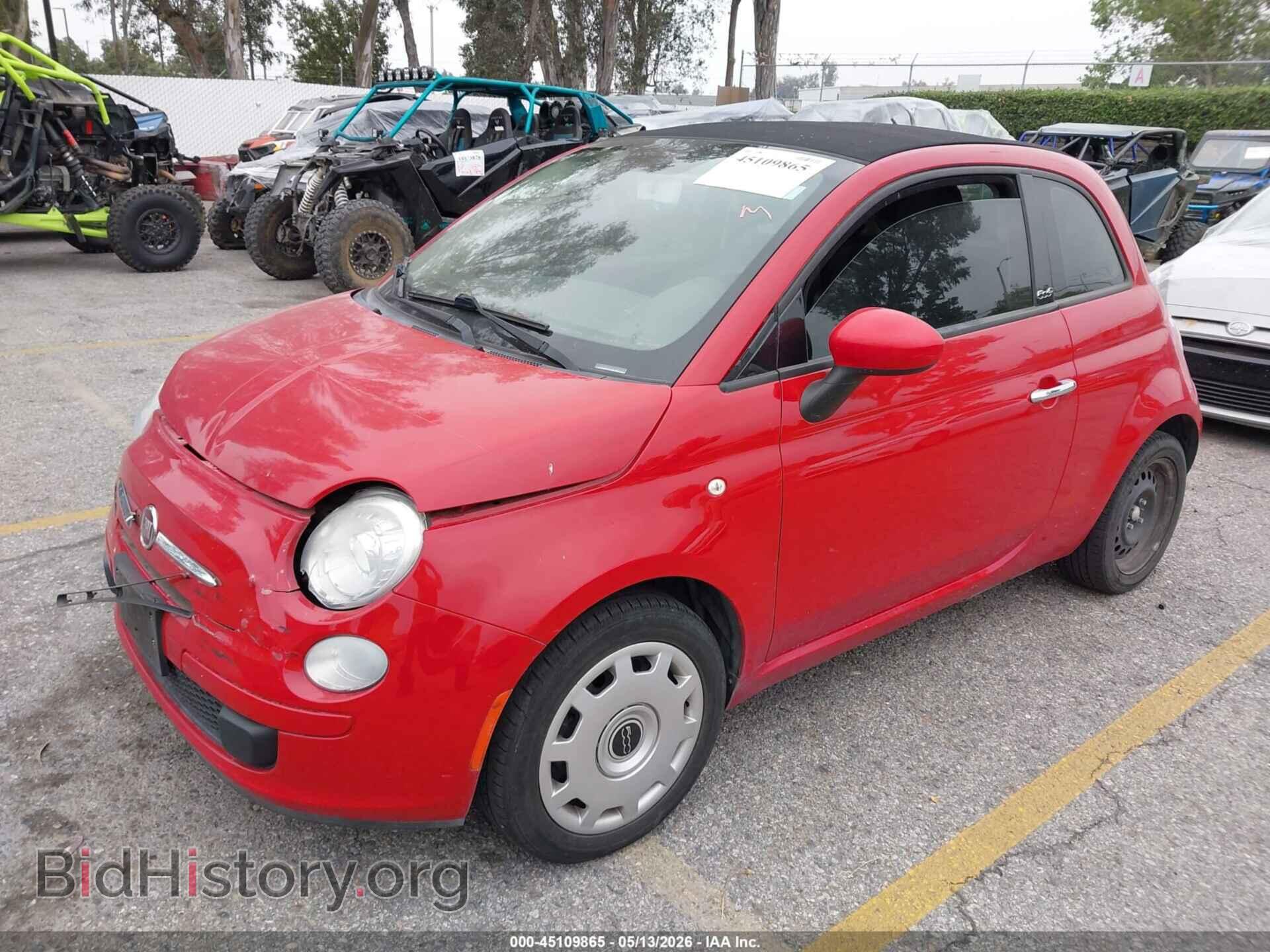 2012 FIAT 500C - VIN: 3C3CFFDR0CT128533 - Фото 2