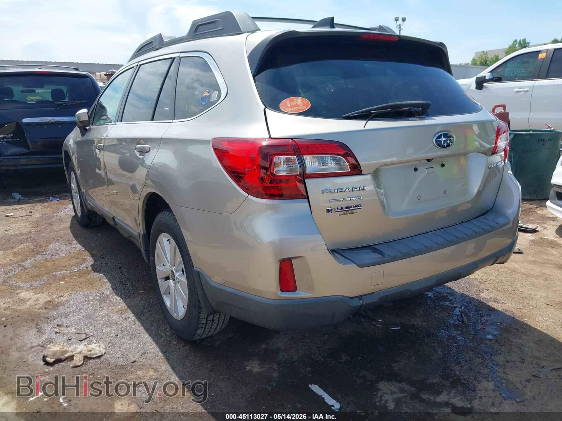 2016 SUBARU OUTBACK - VIN: 4S4BSBCC6G3322893 - Фото 3
