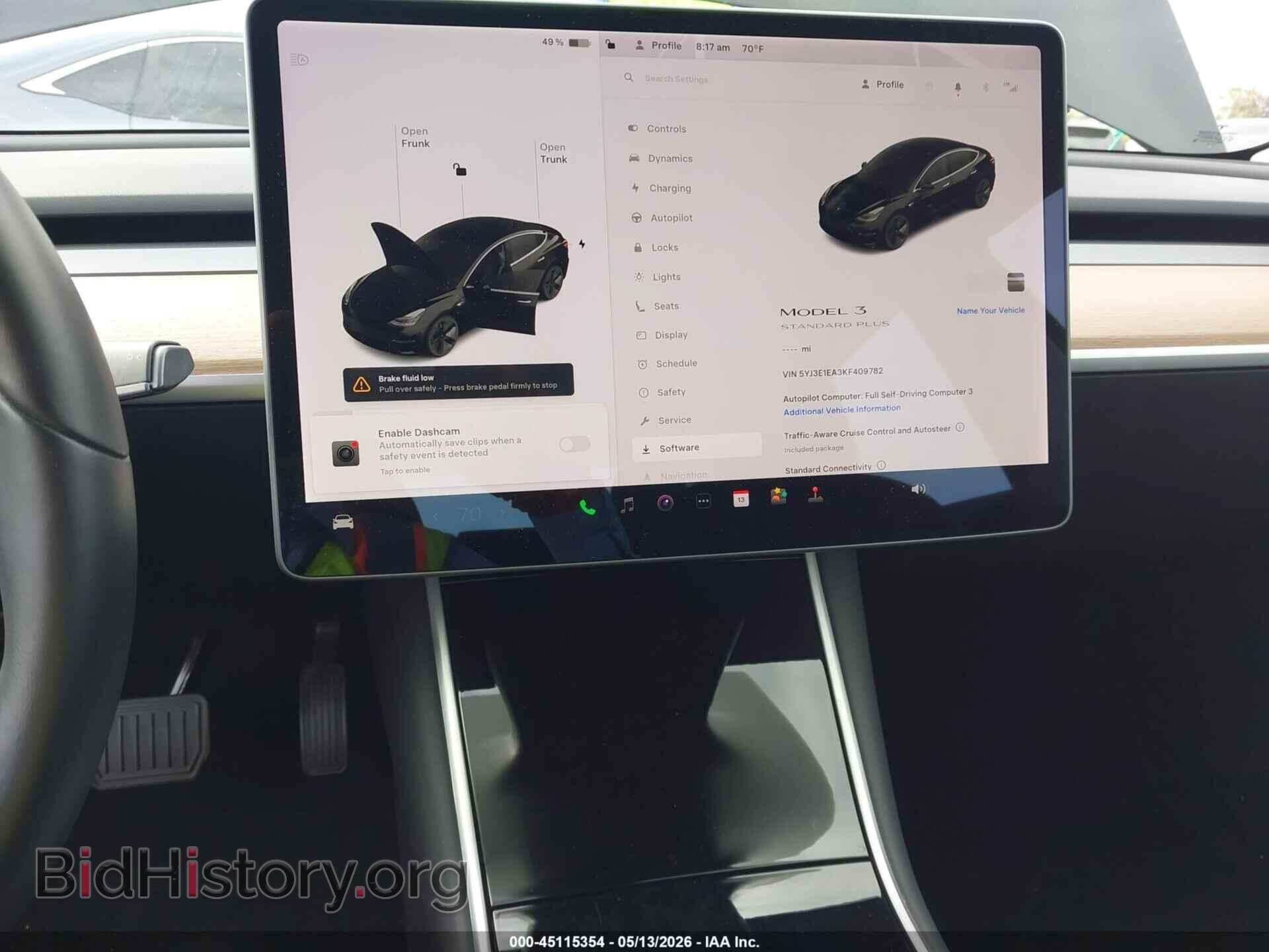 2019 TESLA MODEL 3 - VIN: 5YJ3E1EA3KF409782 - Фото 17