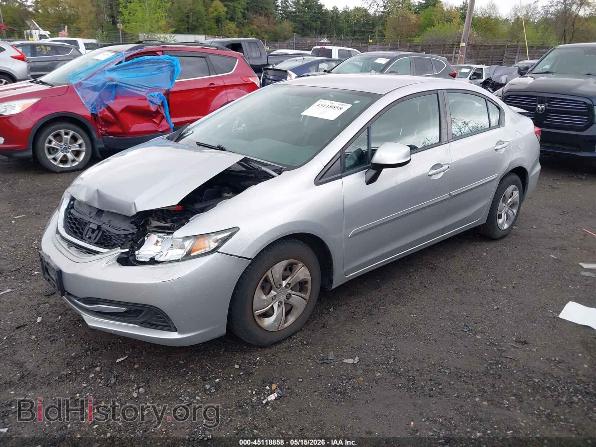 2013 HONDA CIVIC - VIN: 2HGFB2F54DH593402 - Фото 2