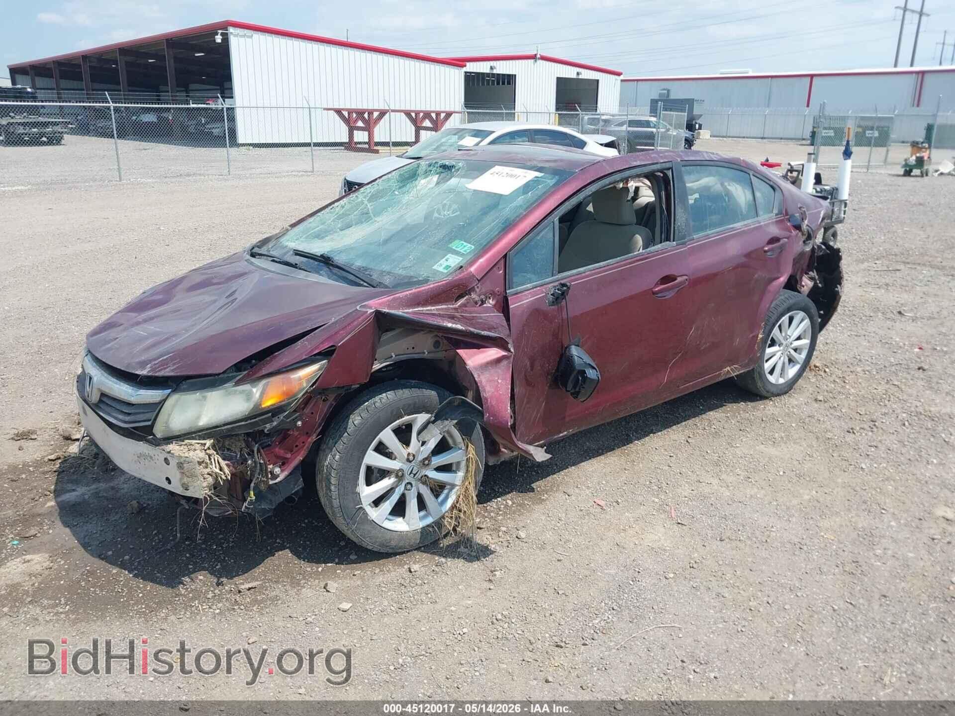 2012 HONDA CIVIC - VIN: 2HGFB2F85CH543360 - Фото 2