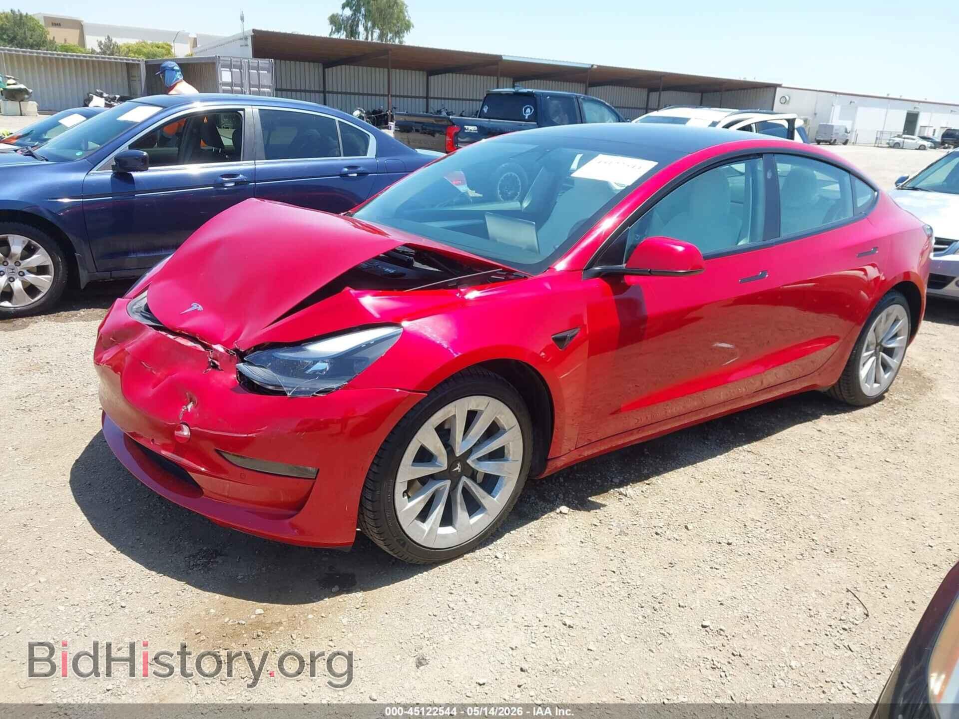 2022 TESLA MODEL 3 - VIN: 5YJ3E1EB5NF197769 - Фото 2