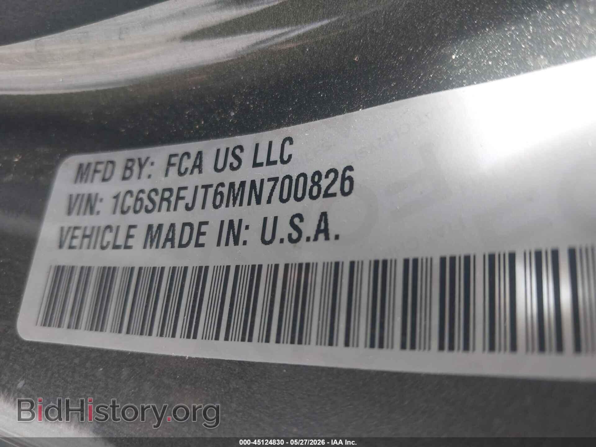 2021 RAM 1500 - VIN: 1C6SRFJT6MN700826 - Фото 9