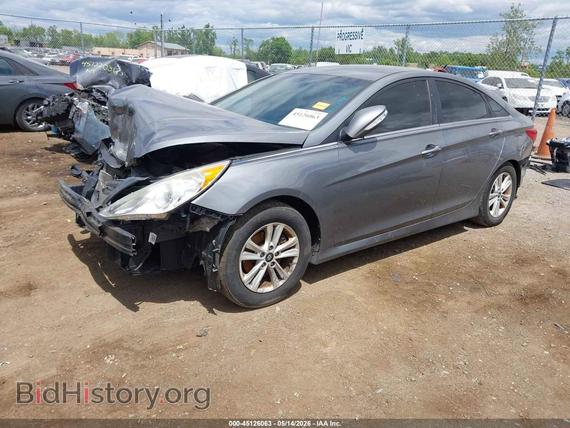 2014 HYUNDAI SONATA - VIN: 5NPEB4AC7EH860245 - Фото 2