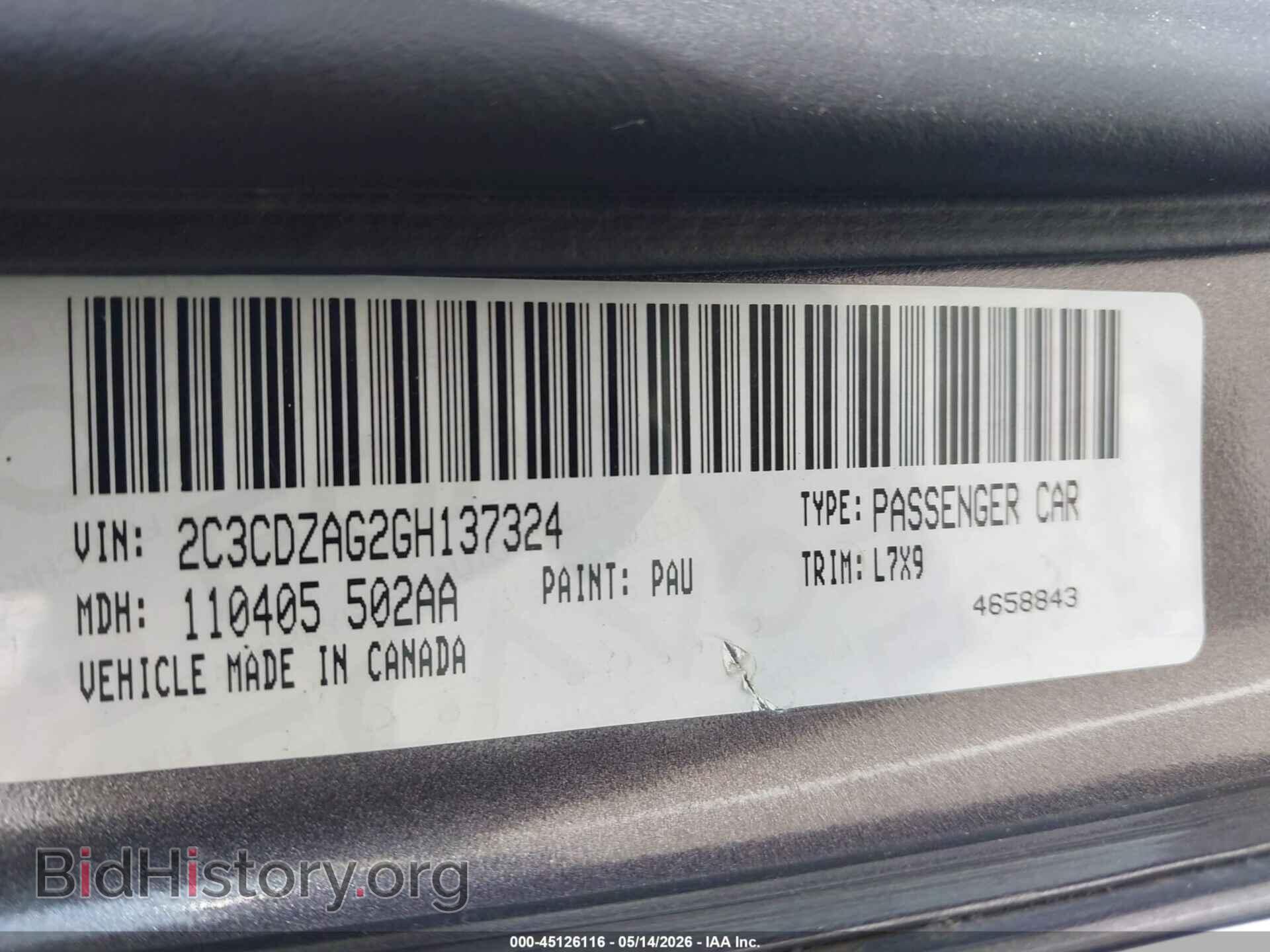 2016 DODGE CHALLENGER - VIN: 2C3CDZAG2GH137324 - Photo 9