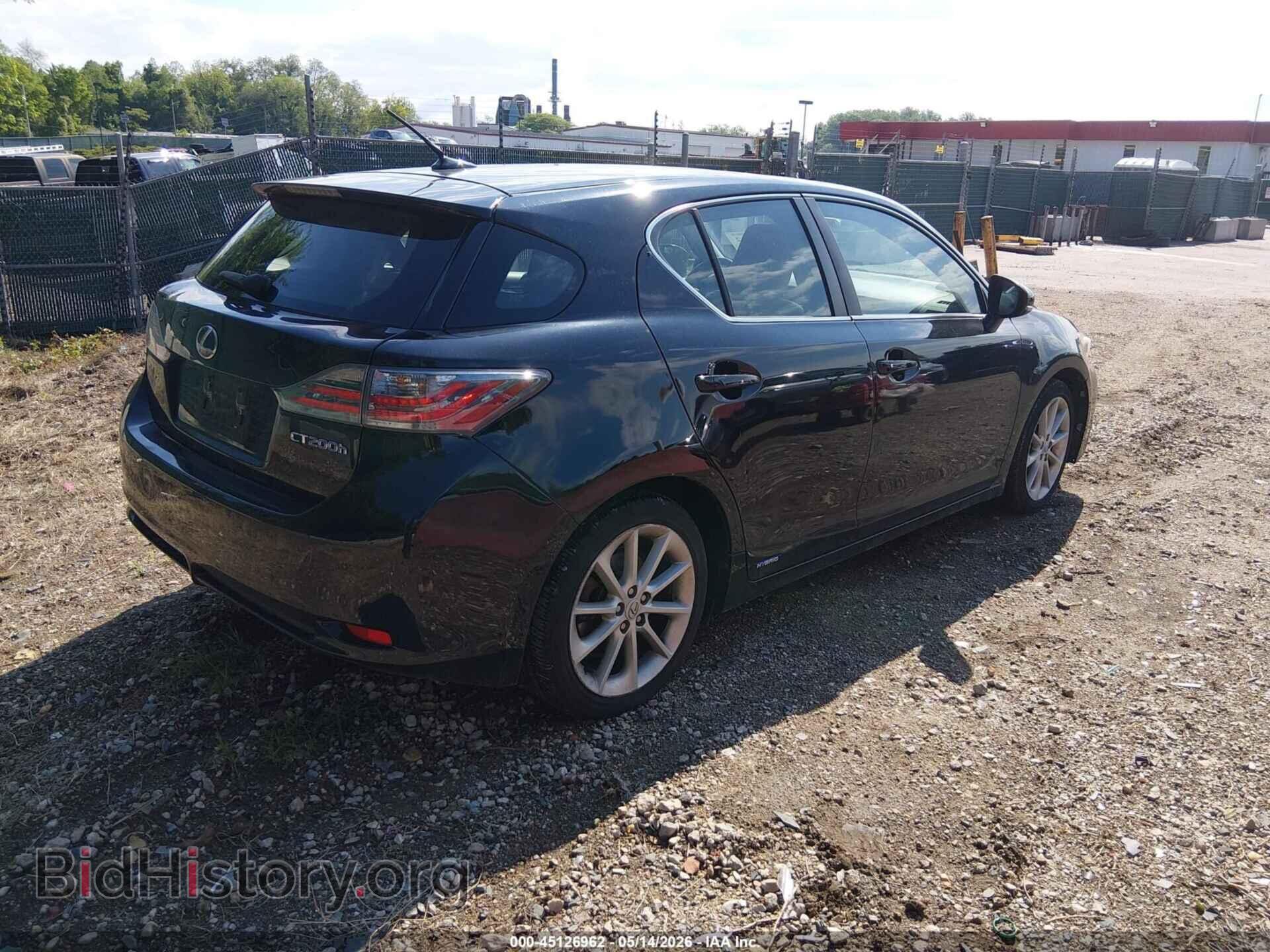 2011 LEXUS CT 200H - VIN: JTHKD5BH8B2006860 - Фото 4