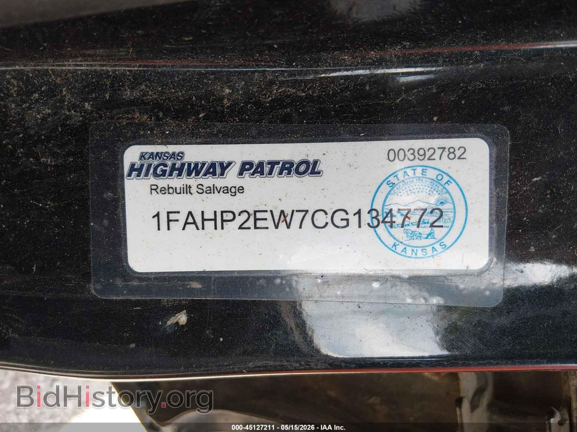 2012 FORD TAURUS - VIN: 1FAHP2EW7CG134772 - Photo 9