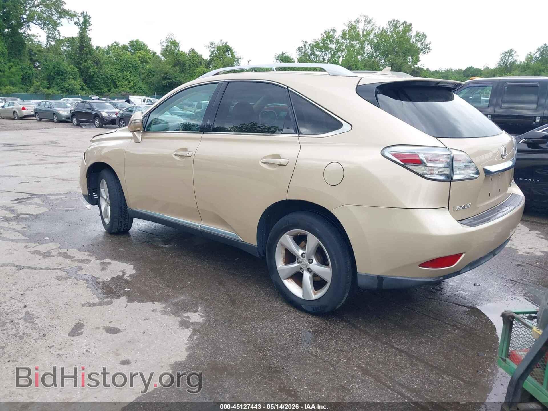 2010 LEXUS RX 350 - VIN: 2T2BK1BA4AC017286 - Фото 3