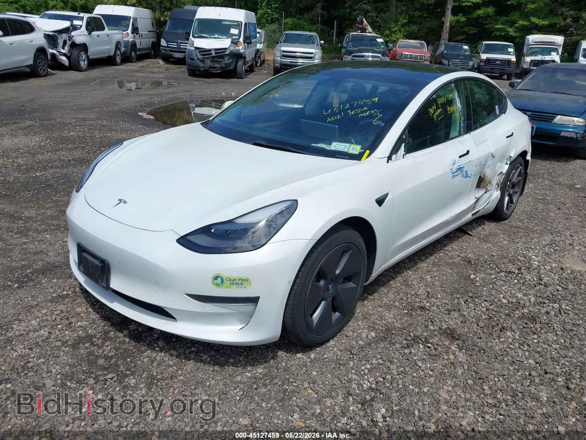 2021 TESLA MODEL 3 - VIN: 5YJ3E1EA7MF099039 - Фото 2