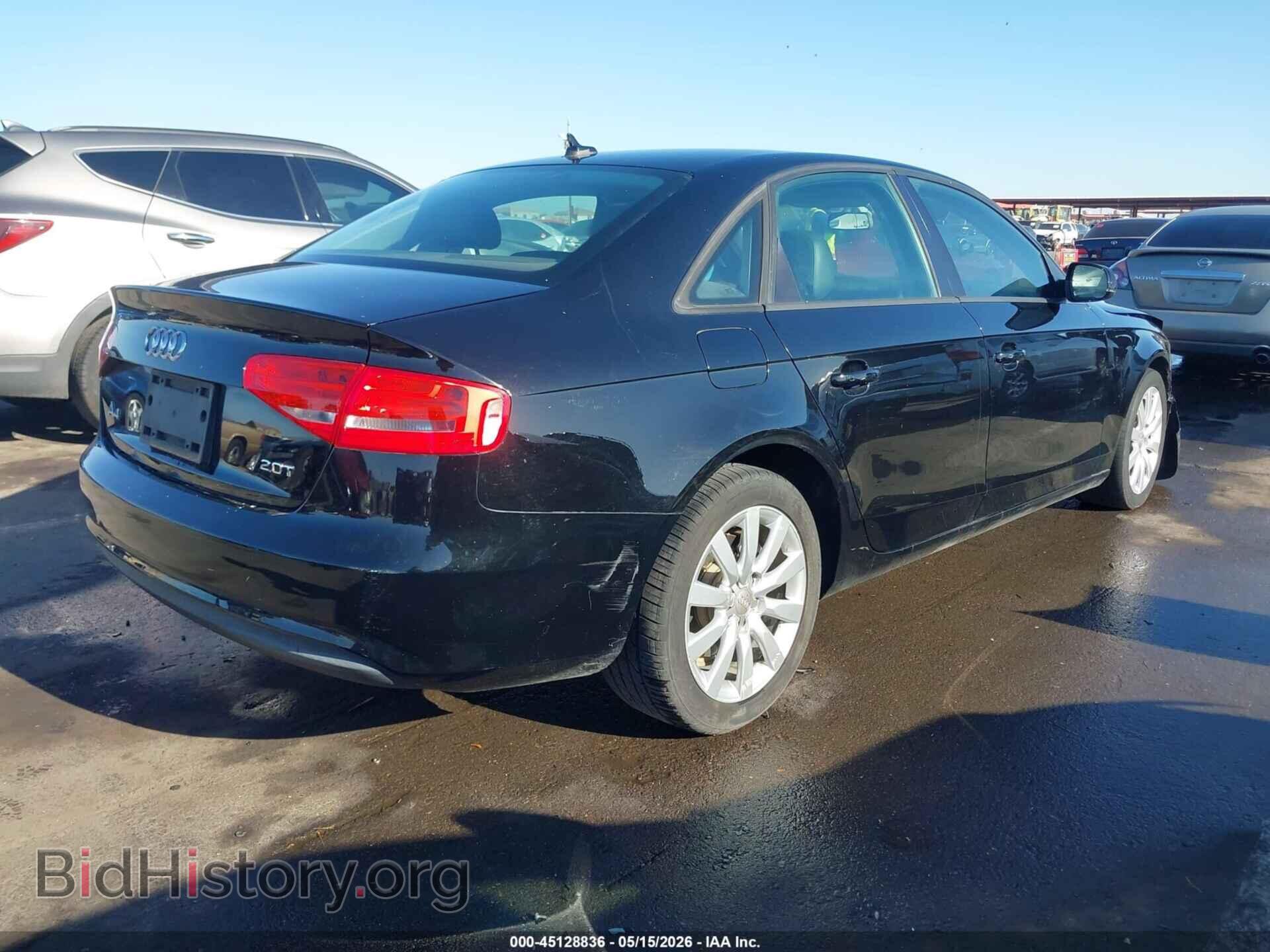 2013 AUDI A4 - VIN: WAUAFAFLXDA142380 - Фото 4