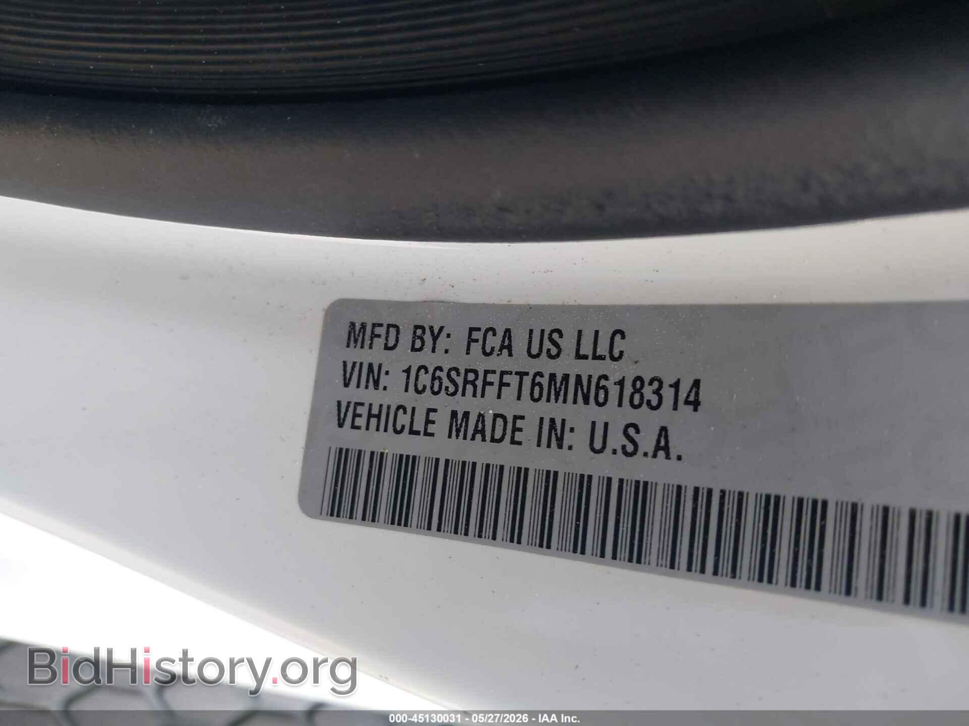 2021 RAM 1500 - VIN: 1C6SRFFT6MN618314 - Фото 9