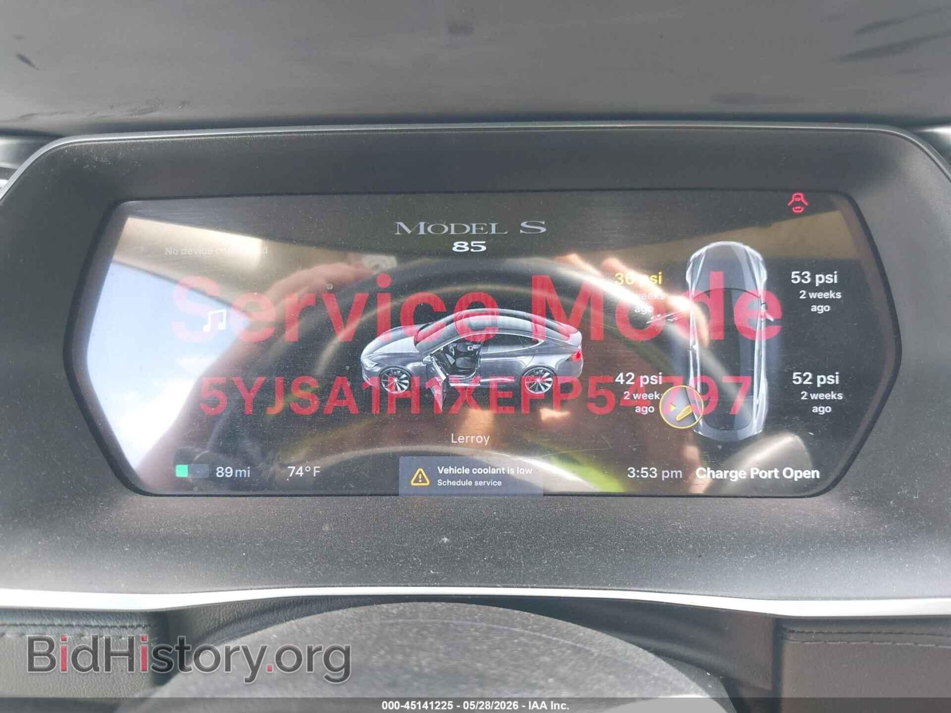 2014 TESLA MODEL S - VIN: 5YJSA1H1XEFP54797 - Фото 7