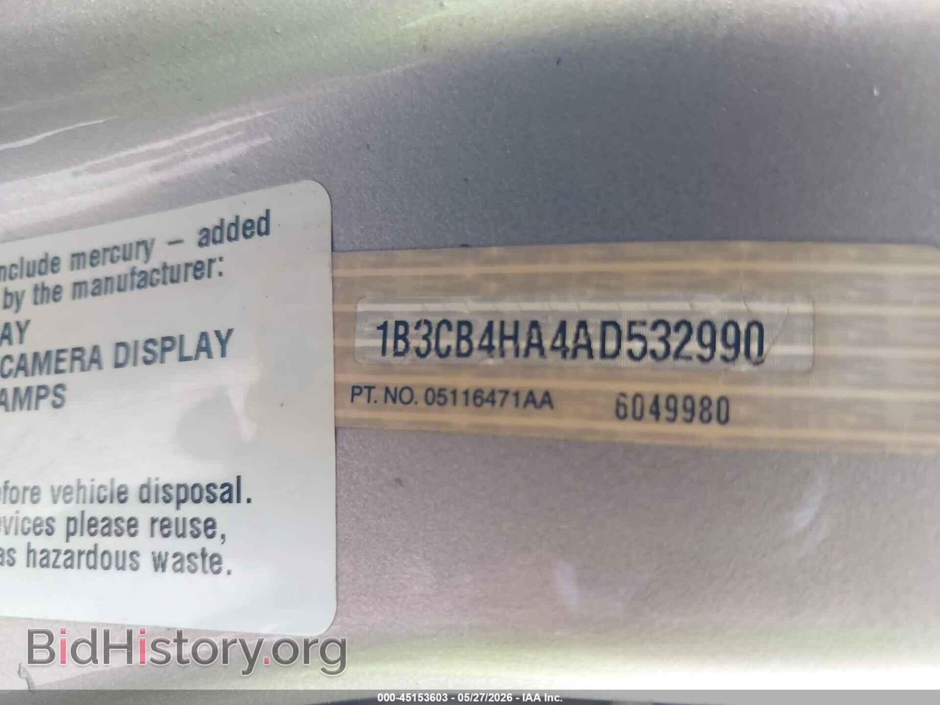 2010 DODGE CALIBER - VIN: 1B3CB4HA4AD532990 - Photo 9