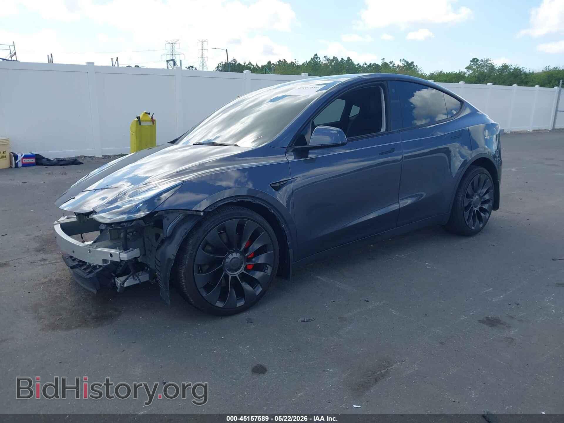 2022 TESLA MODEL Y - VIN: 7SAYGDEF2NF515693 - Фото 2