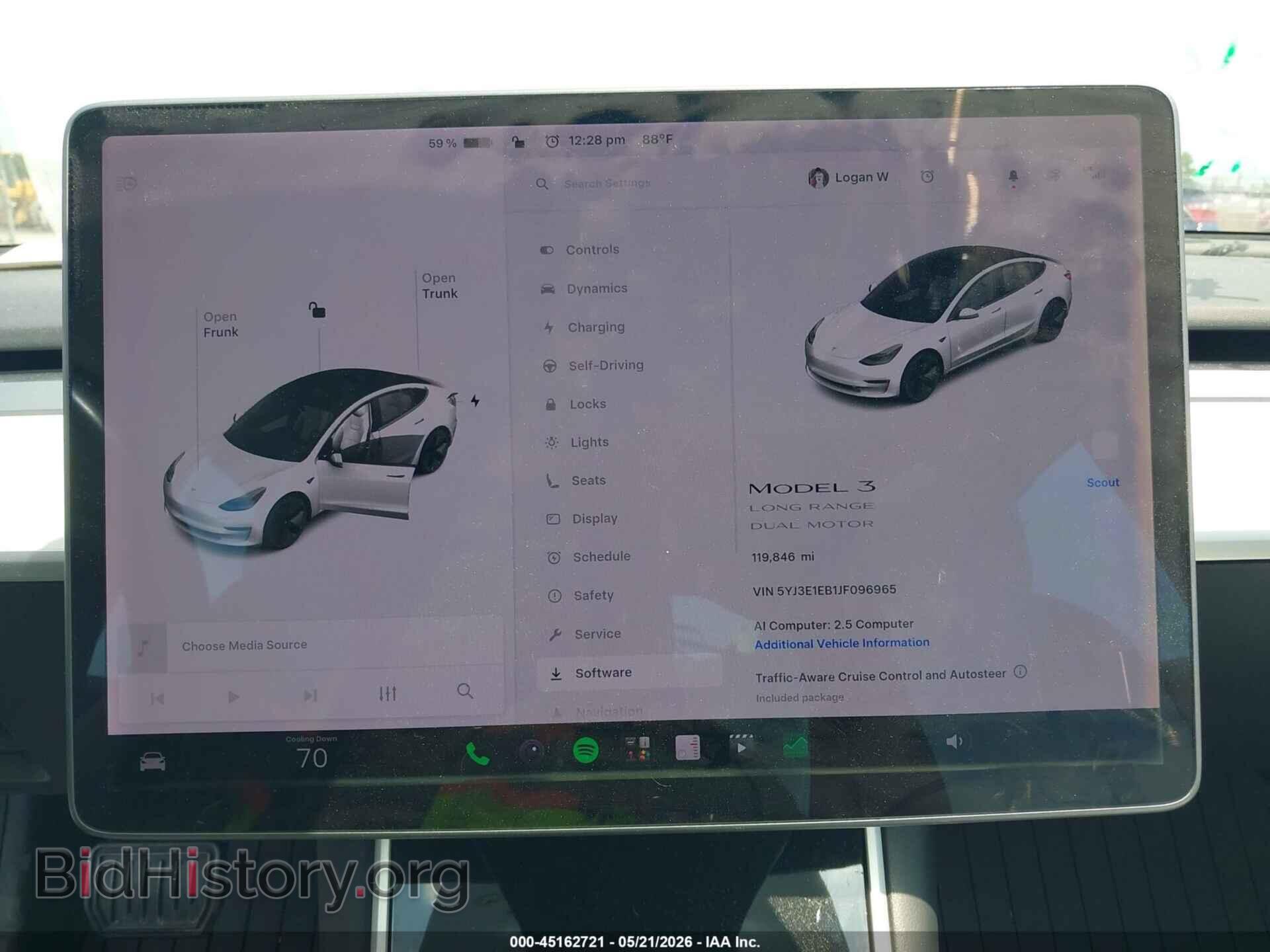 2018 TESLA MODEL 3 - VIN: 5YJ3E1EB1JF096965 - Фото 7