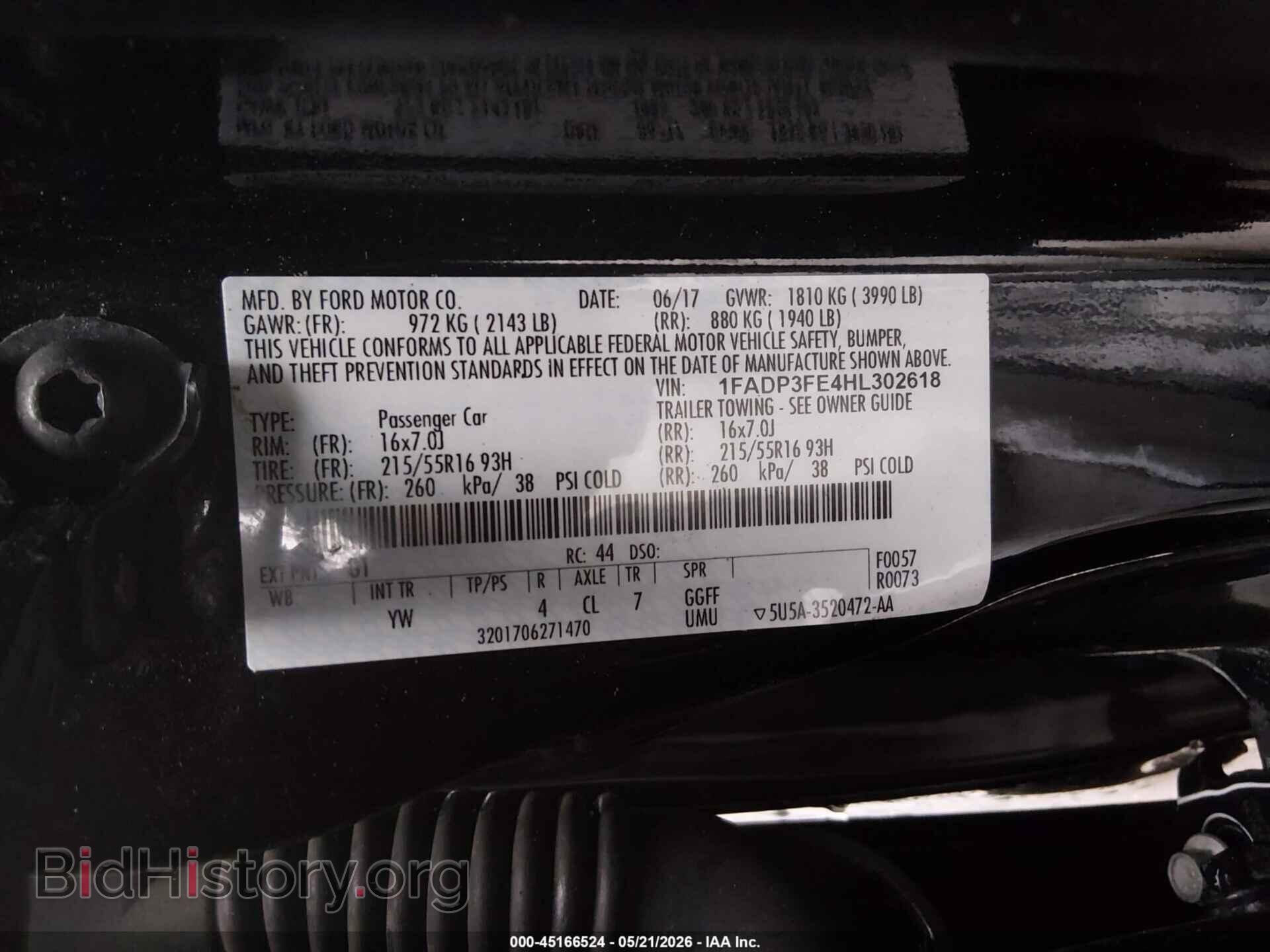 2017 FORD FOCUS - VIN: 1FADP3FE4HL302618 - Photo 9
