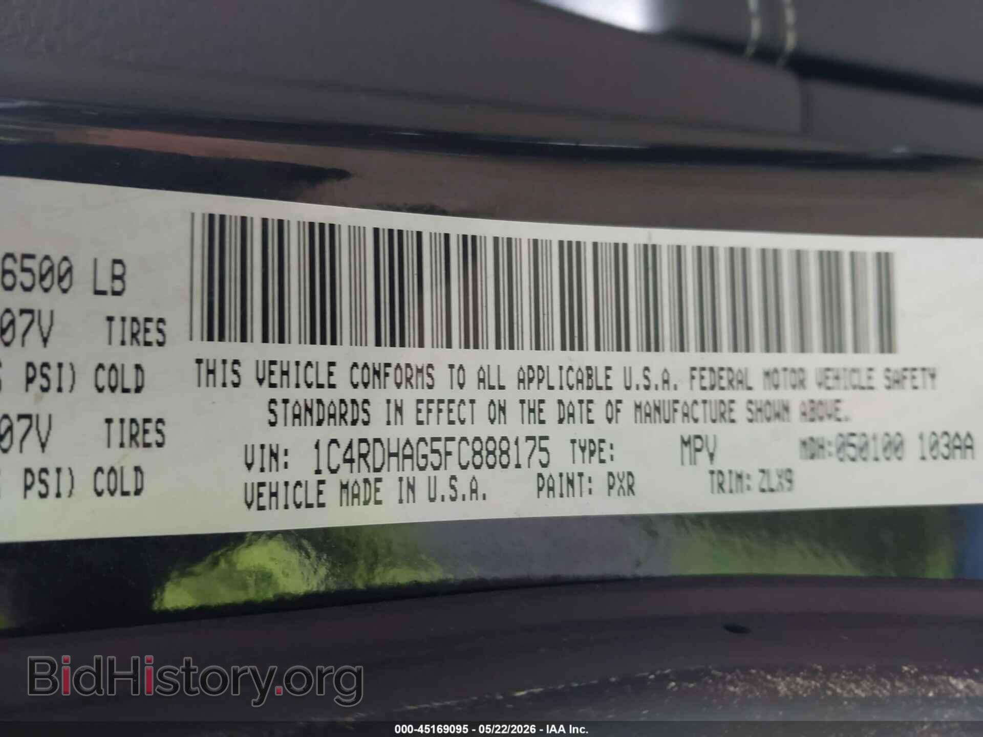 2015 DODGE DURANGO - VIN: 1C4RDHAG5FC888175 - Photo 9